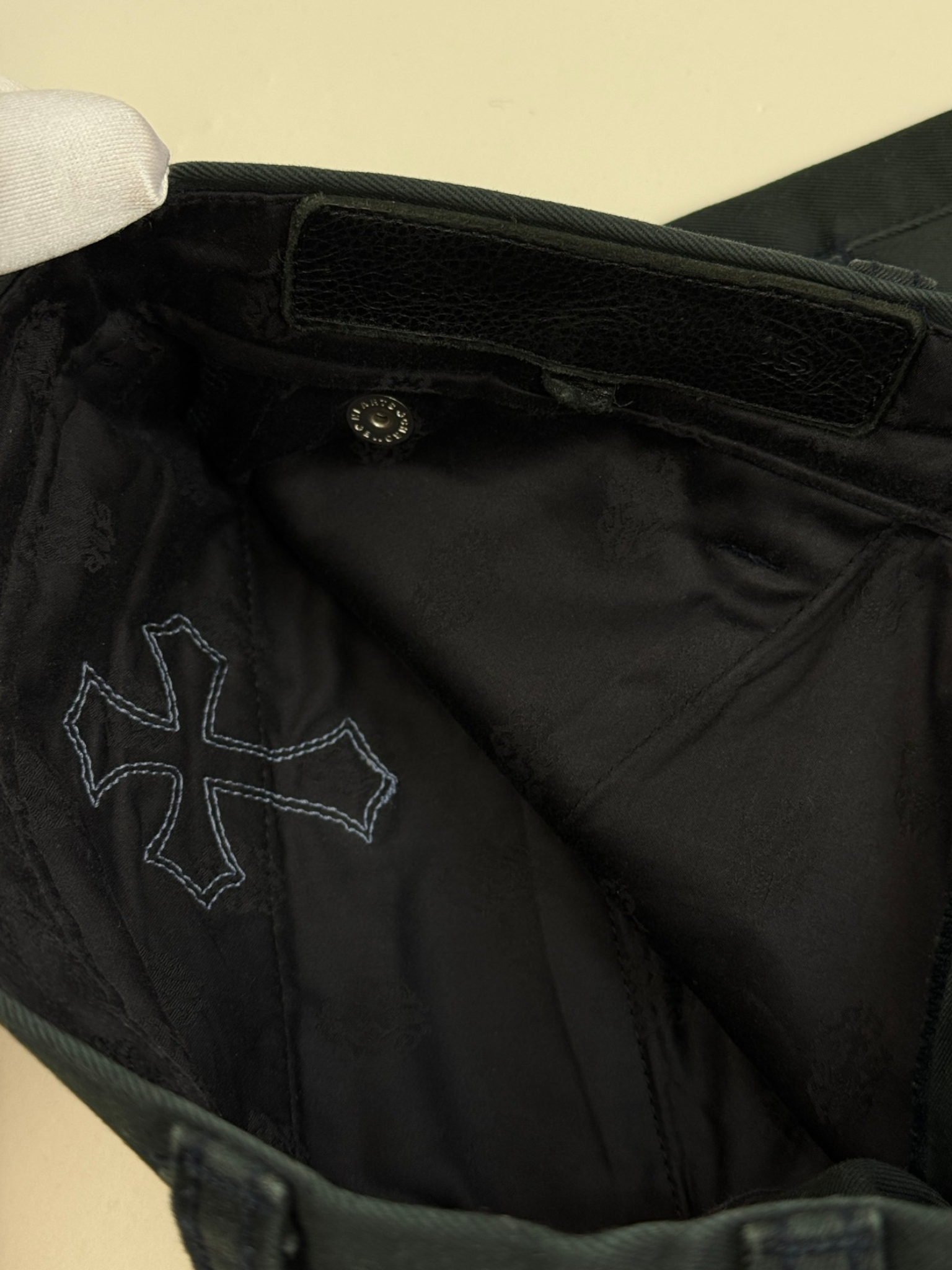 Chrome Hearts Multi Colour Red Blue Cross Patch Chino Pants