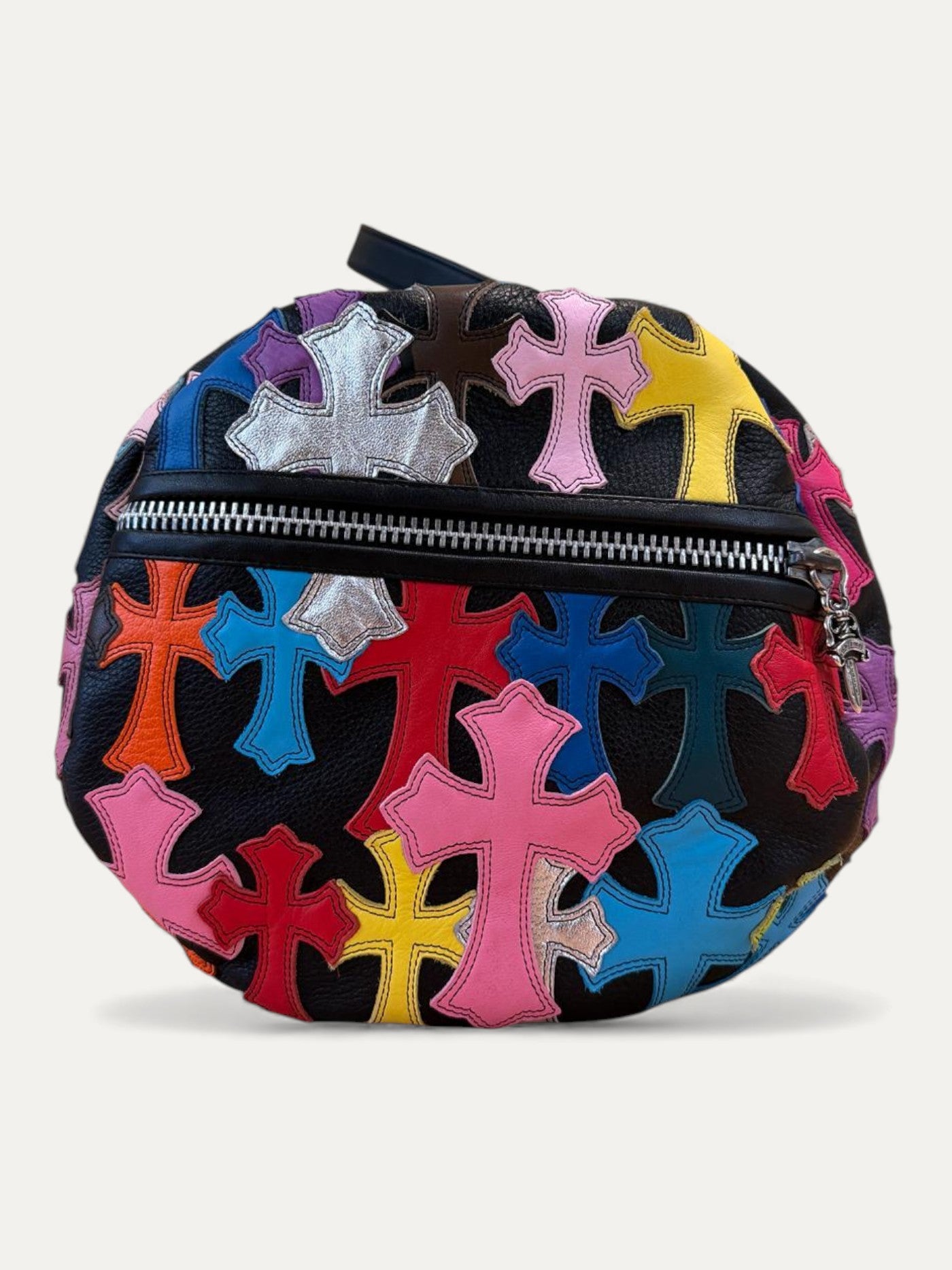 Chrome Hearts Multi Colour Cemetery Cross Patch Leather Duffle