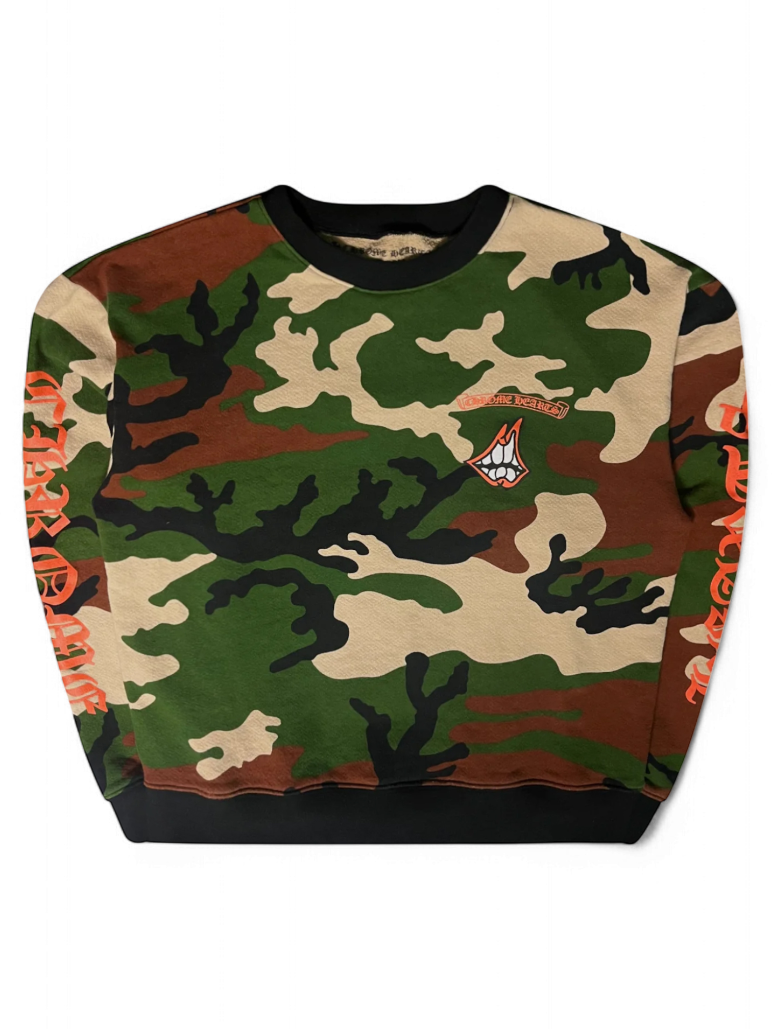 Chrome Hearts Matty Boy Camo Caution Crewneck