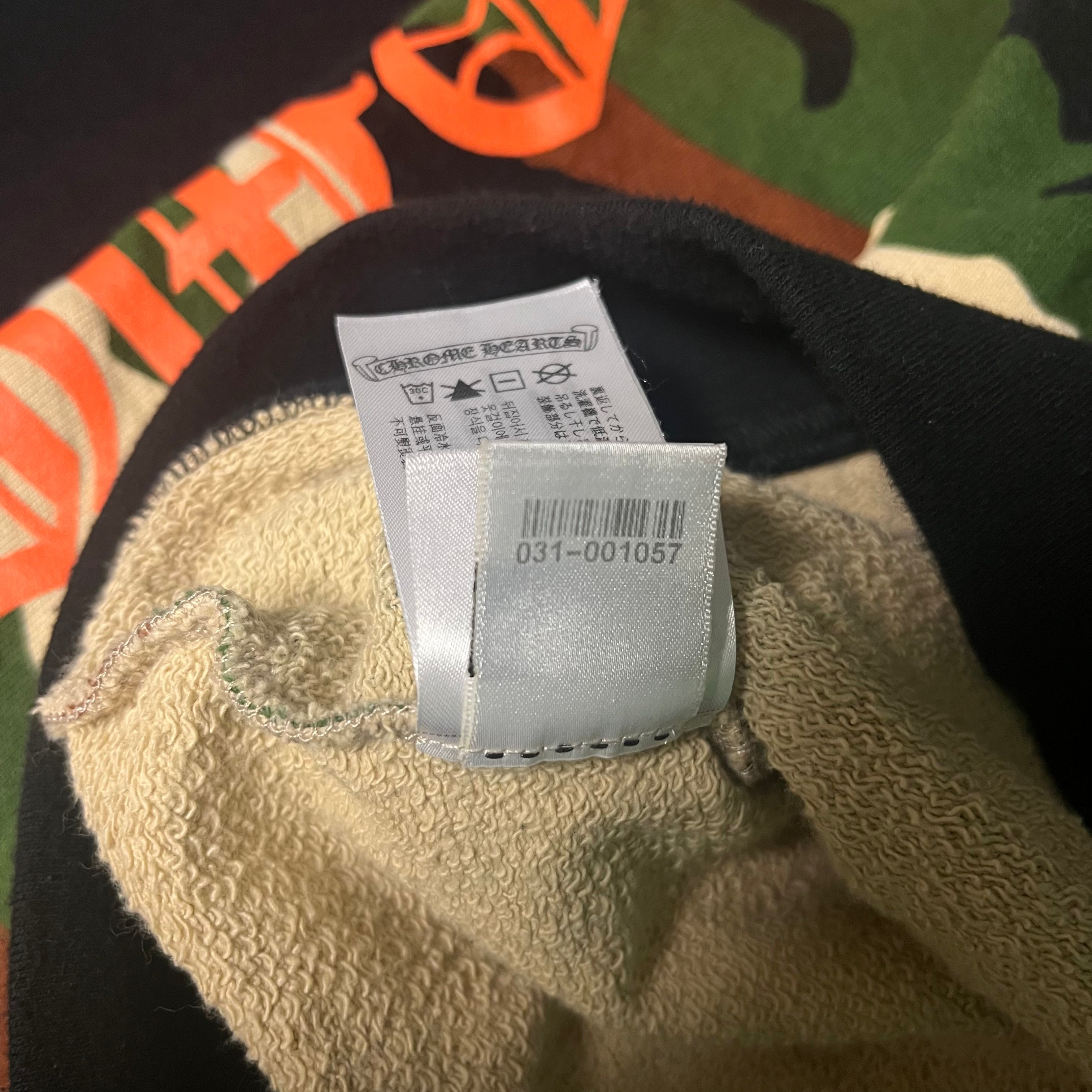 Chrome Hearts Matty Boy Camo Caution Crewneck