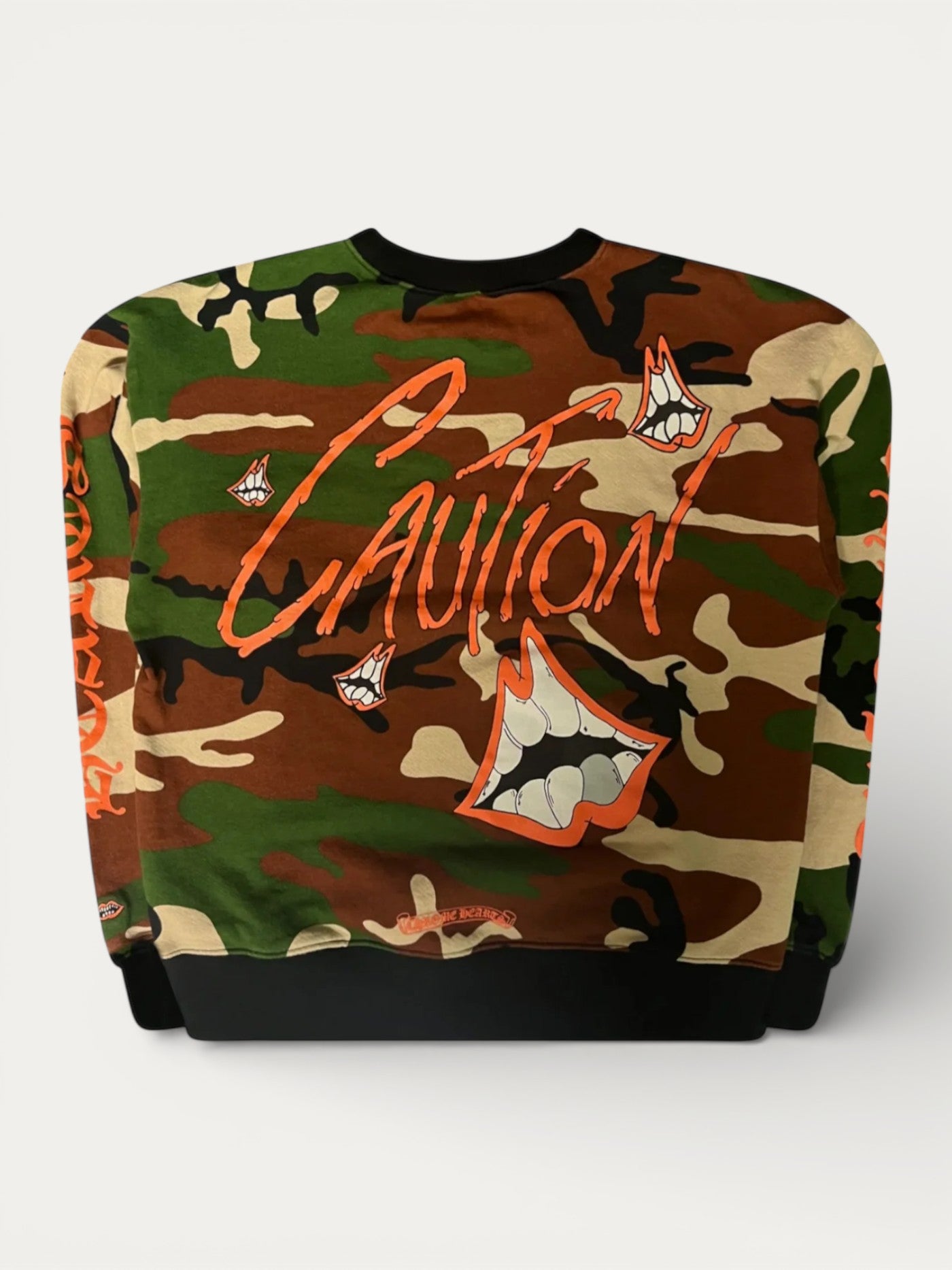 Chrome Hearts Matty Boy Camo Caution Crewneck