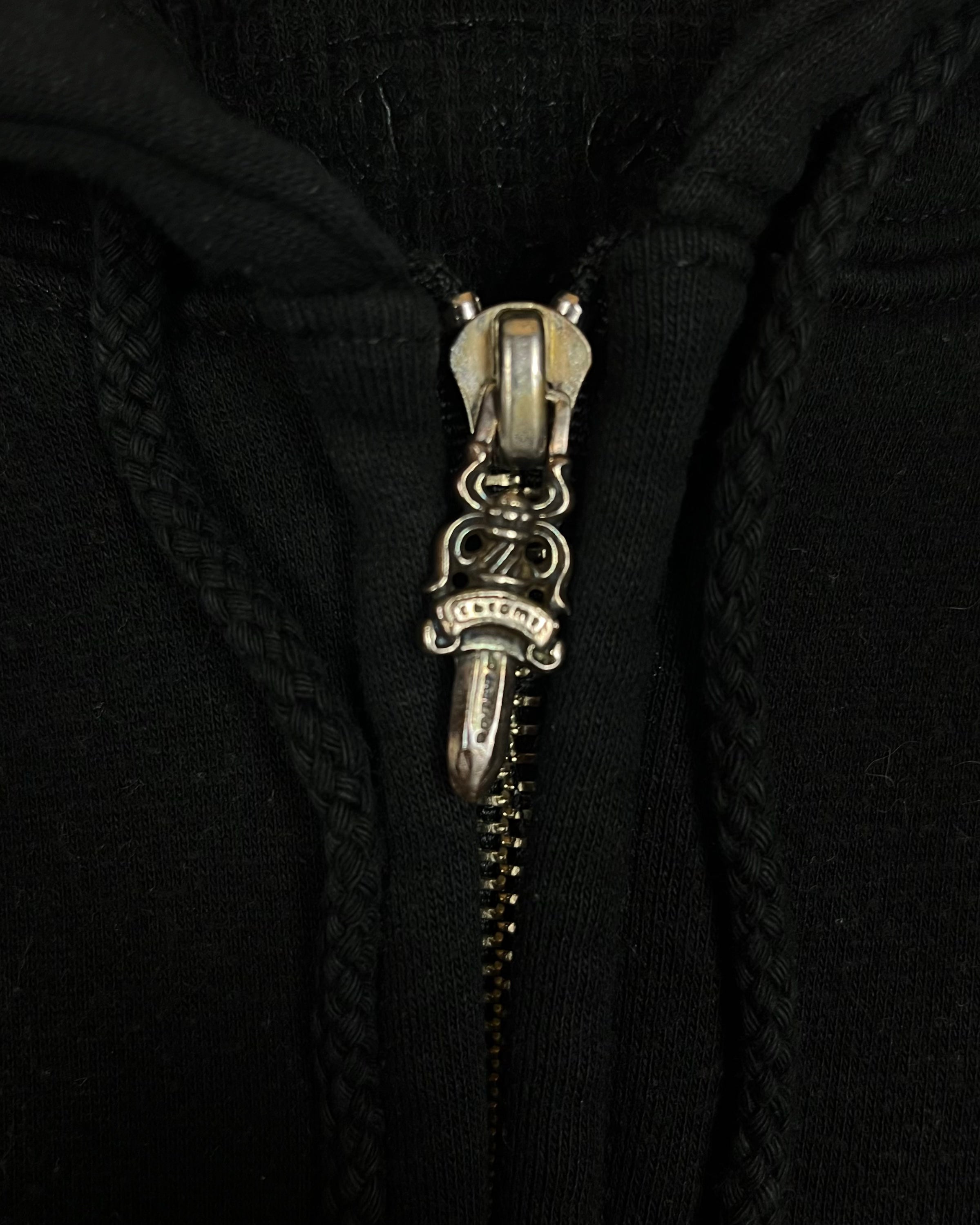 Chrome Hearts Gold Cross Logo Thermal Hoodie