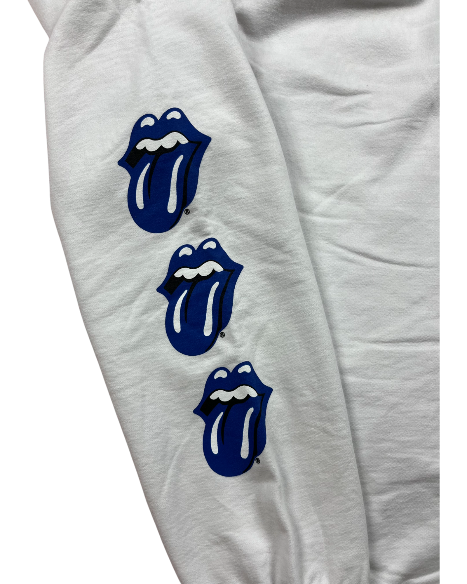 Chrome Hearts Rolling Stones Blue White Sweatpants