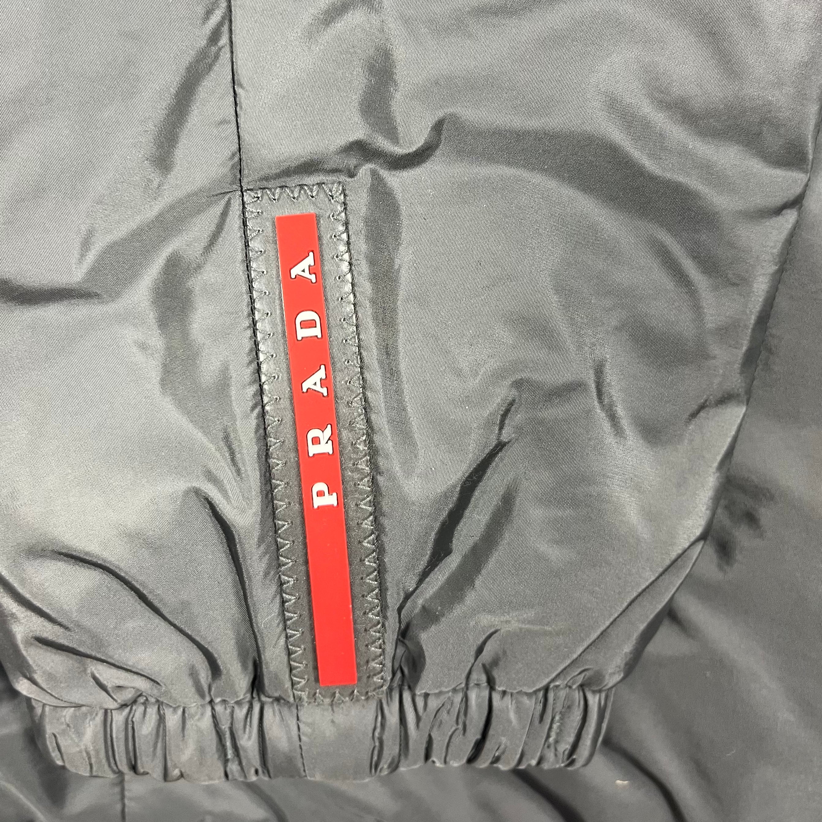 Prada Grey Brown Reversible Padded Jacket
