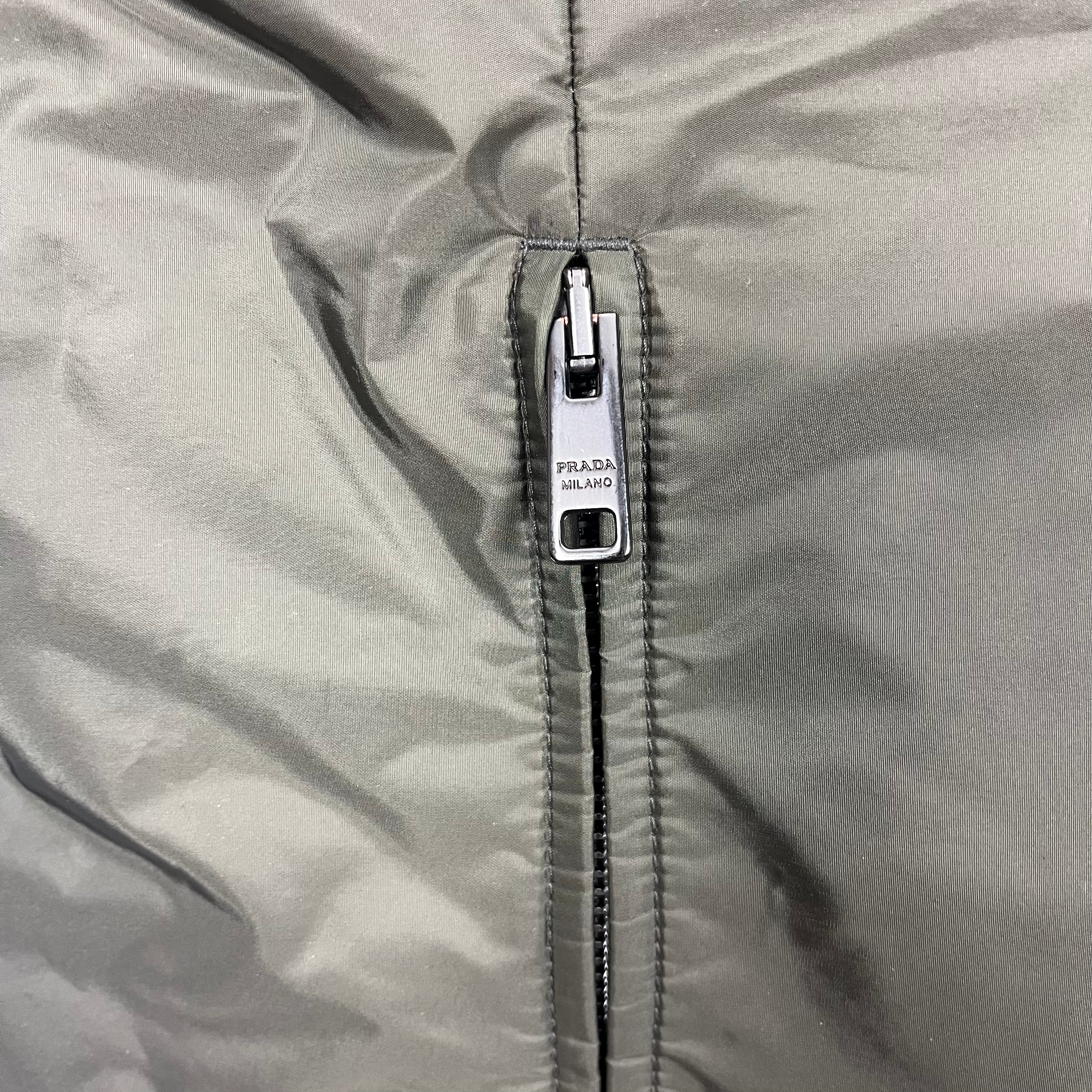 Prada Grey Brown Reversible Padded Jacket