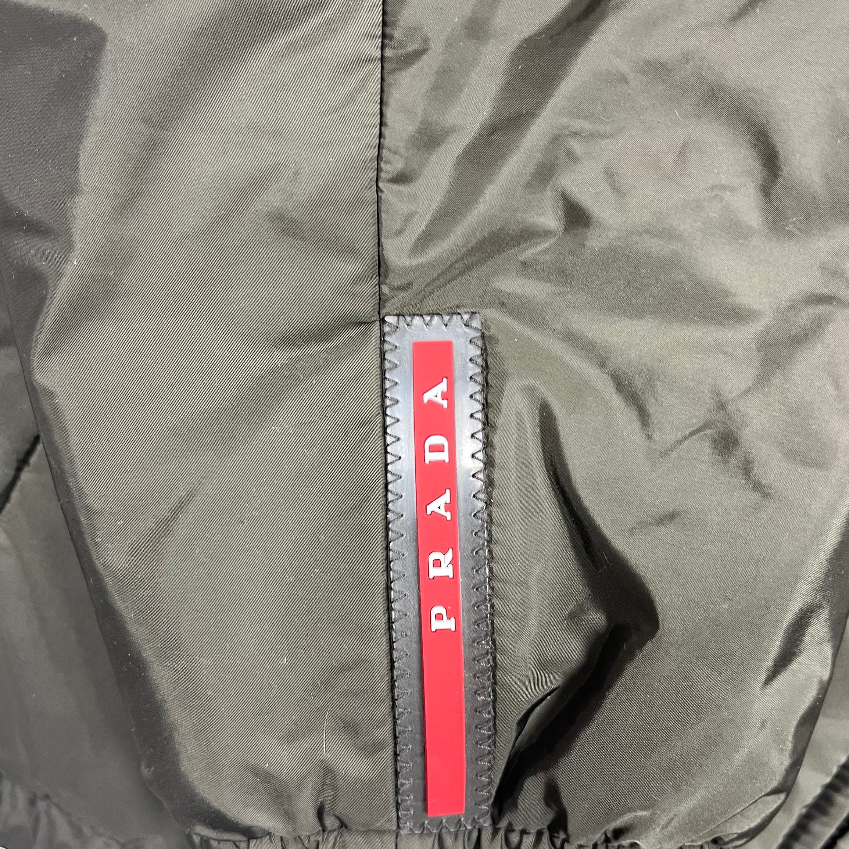 Prada Grey Brown Reversible Padded Jacket