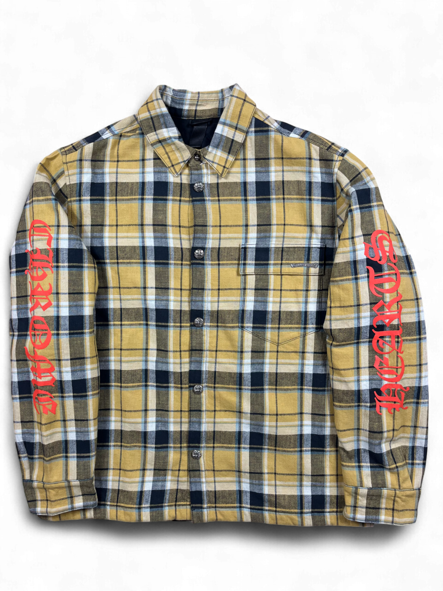 Chrome Hearts Yellow Padded Flannel Jacket