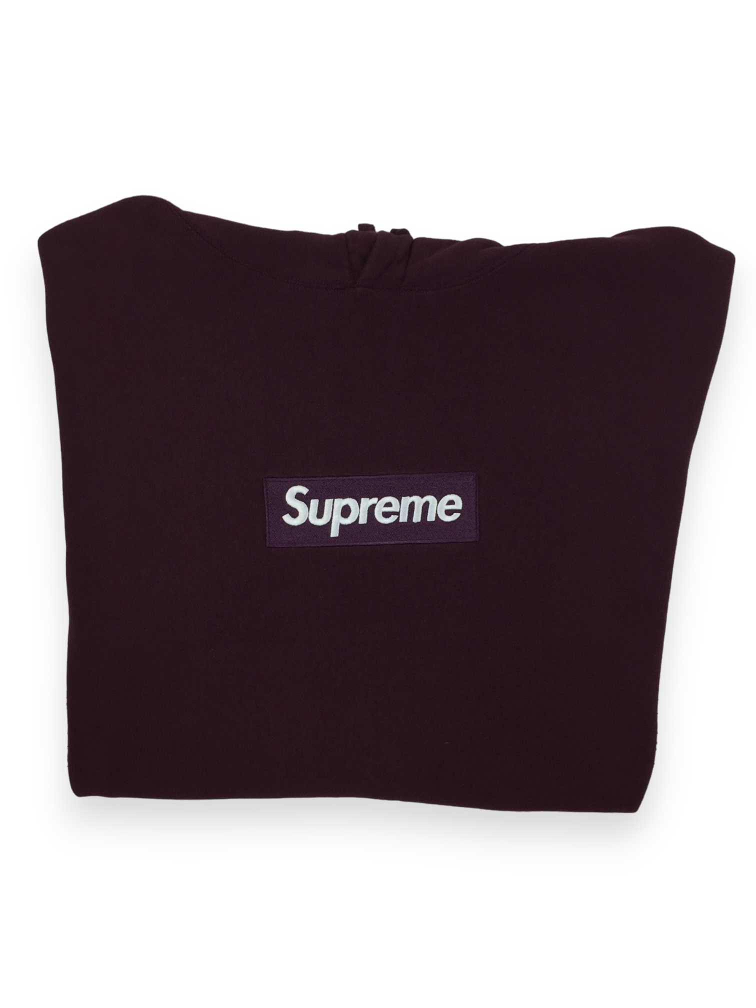2010 Supreme Maroon Box Logo Hoodie