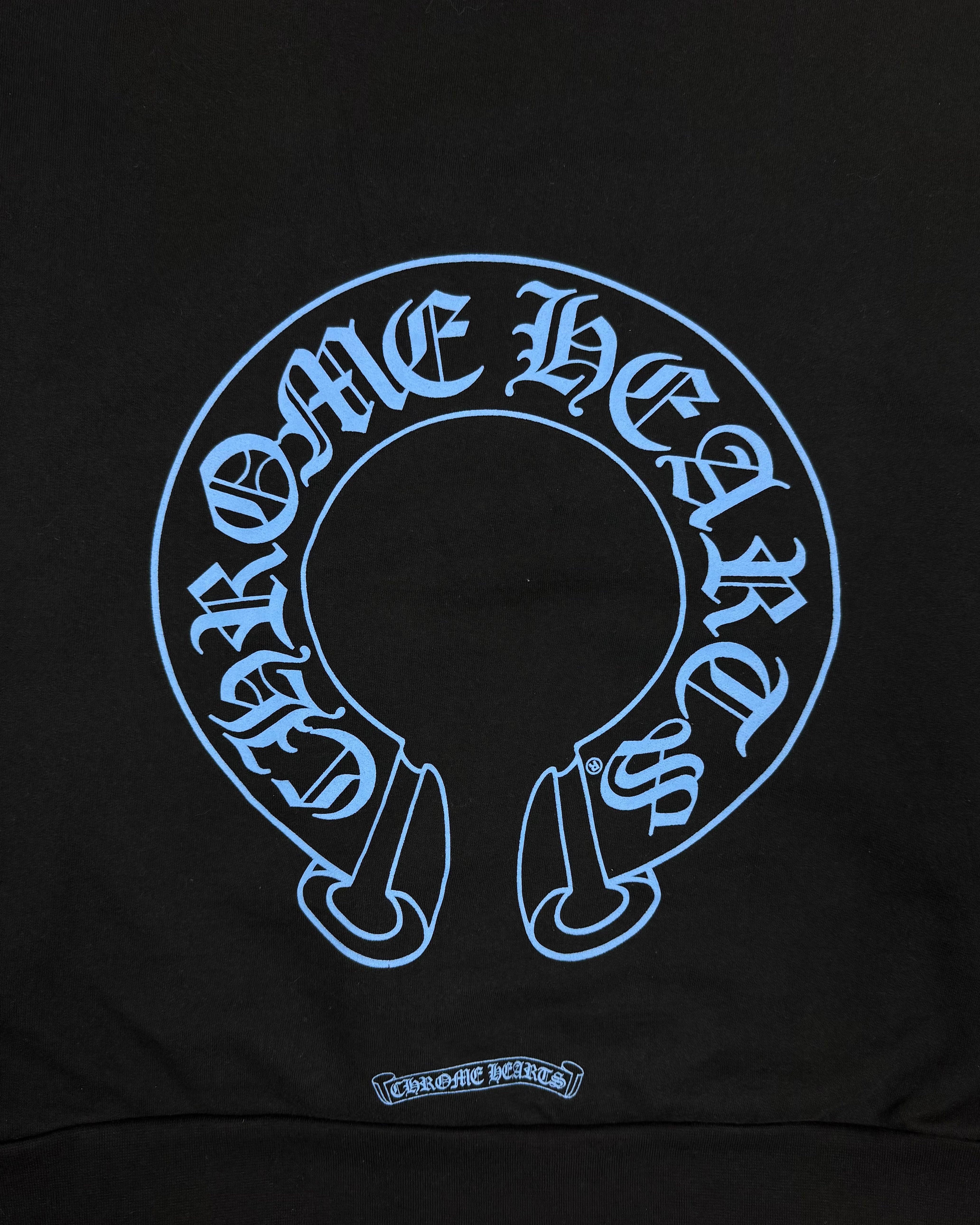 Chrome Hearts Online Exclusive Black Blue Hoodie
