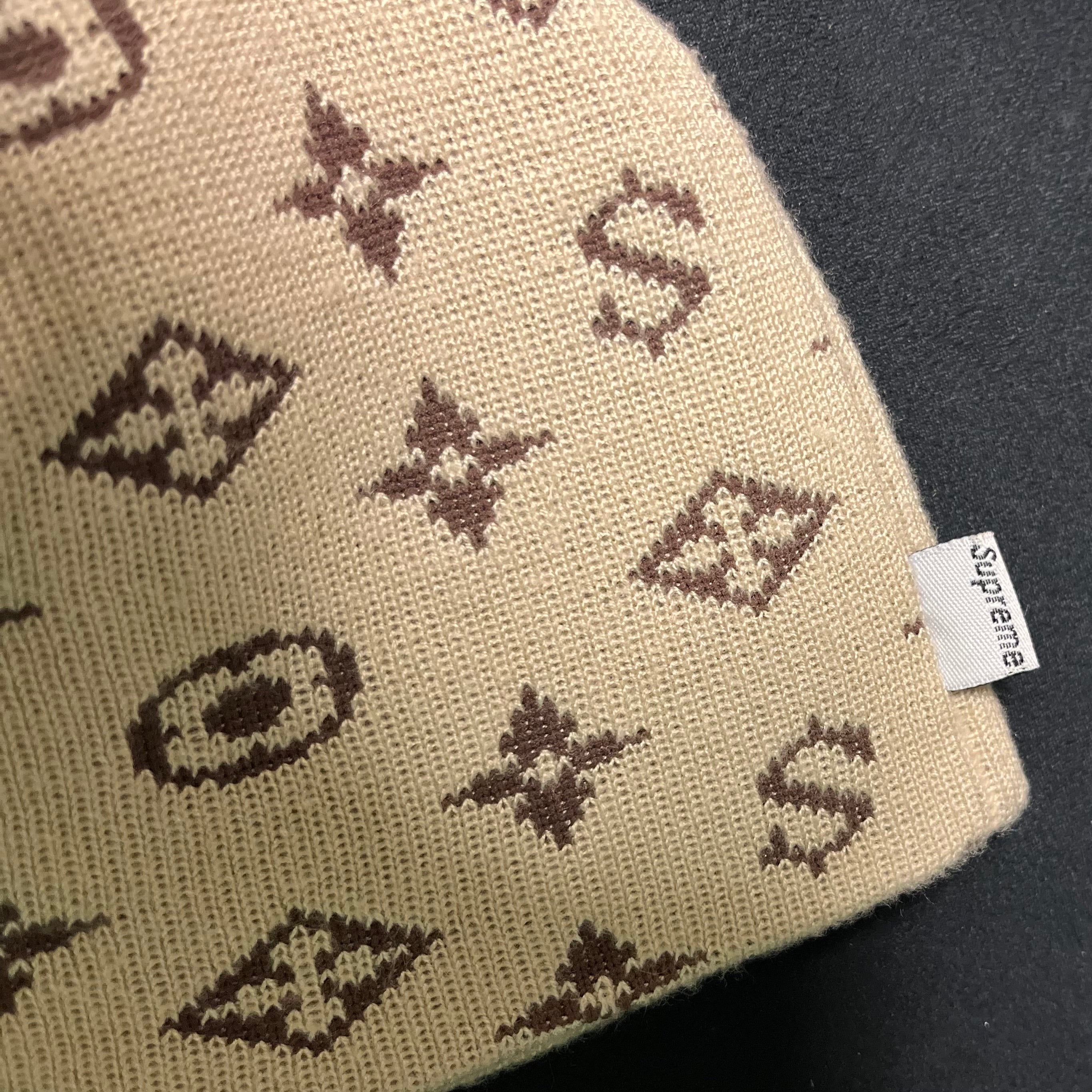 2000 Supreme LV Monogram Tan Beanie