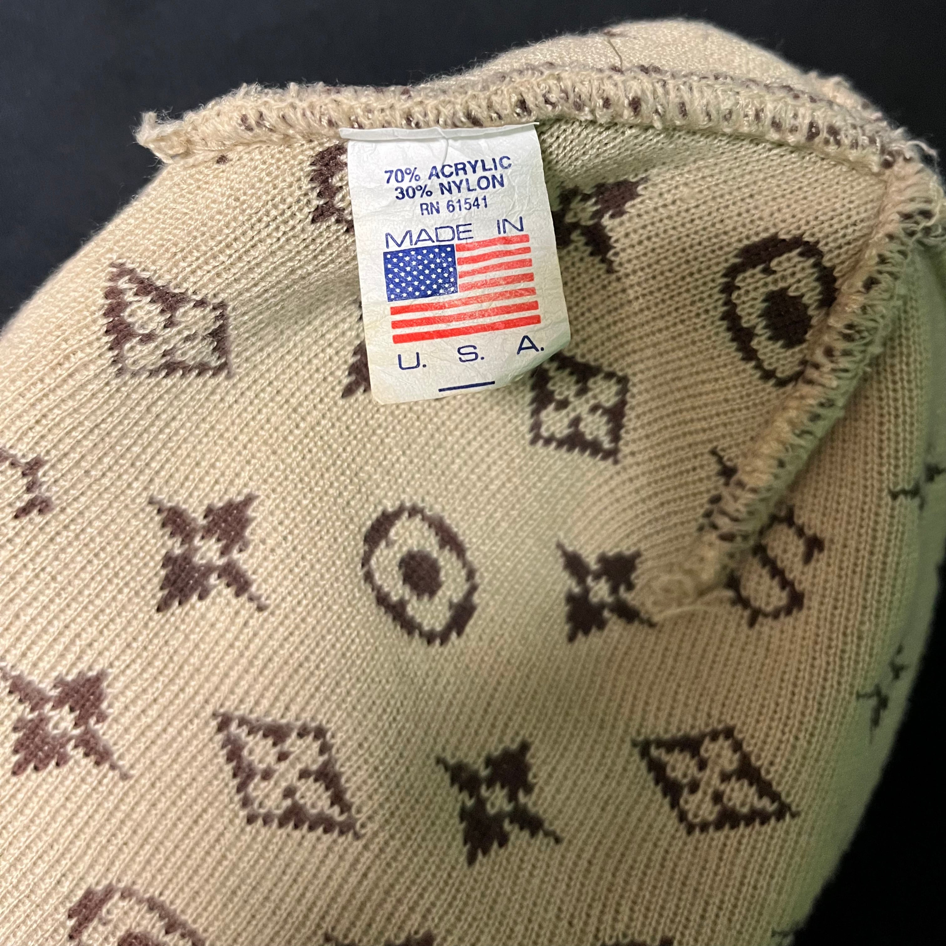 2000 Supreme LV Monogram Tan Beanie