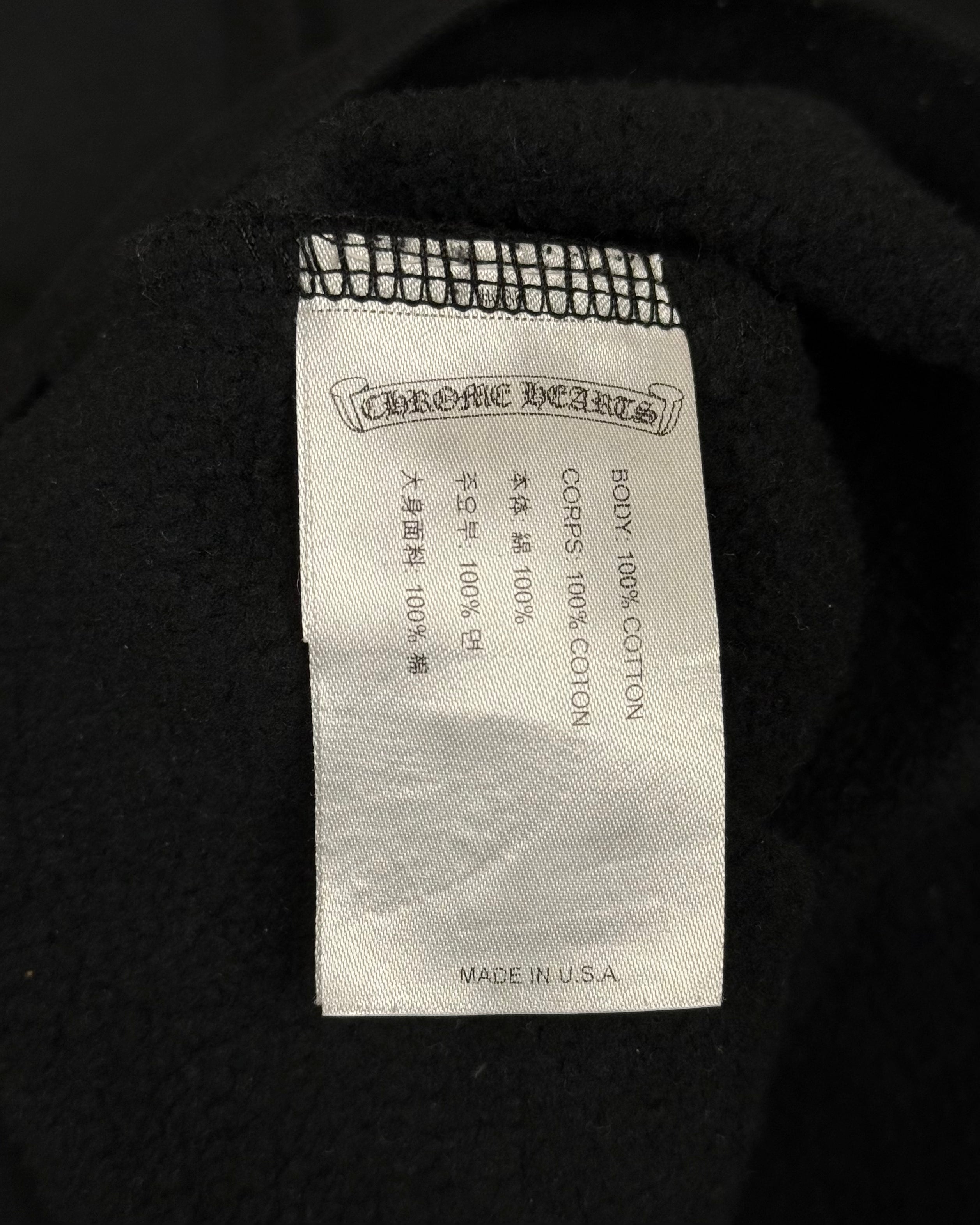 Chrome Hearts Malibu Exclusive Black Horseshoe Zip Up Hoodie