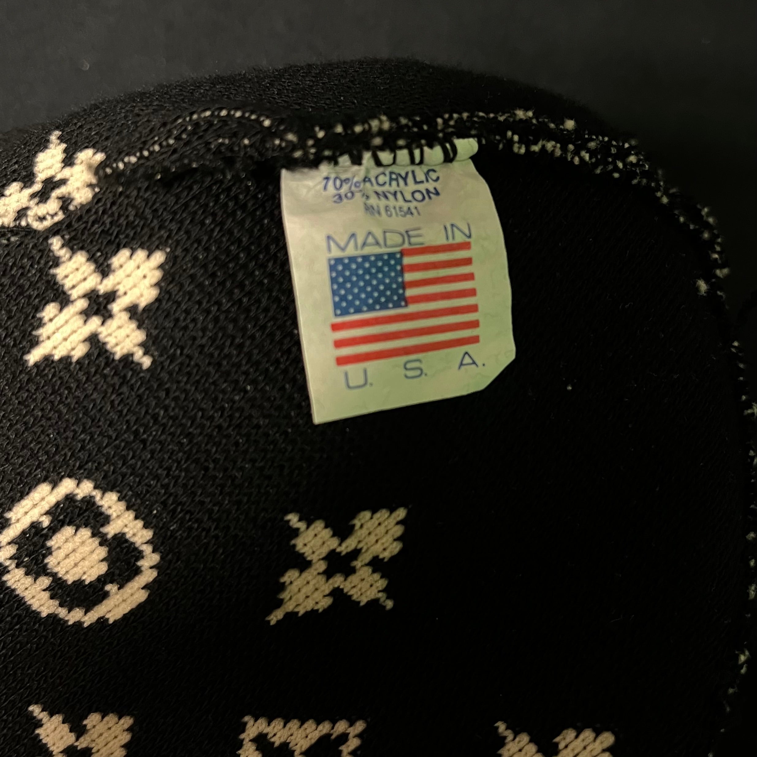 2000 Supreme LV Monogram Black Beanie
