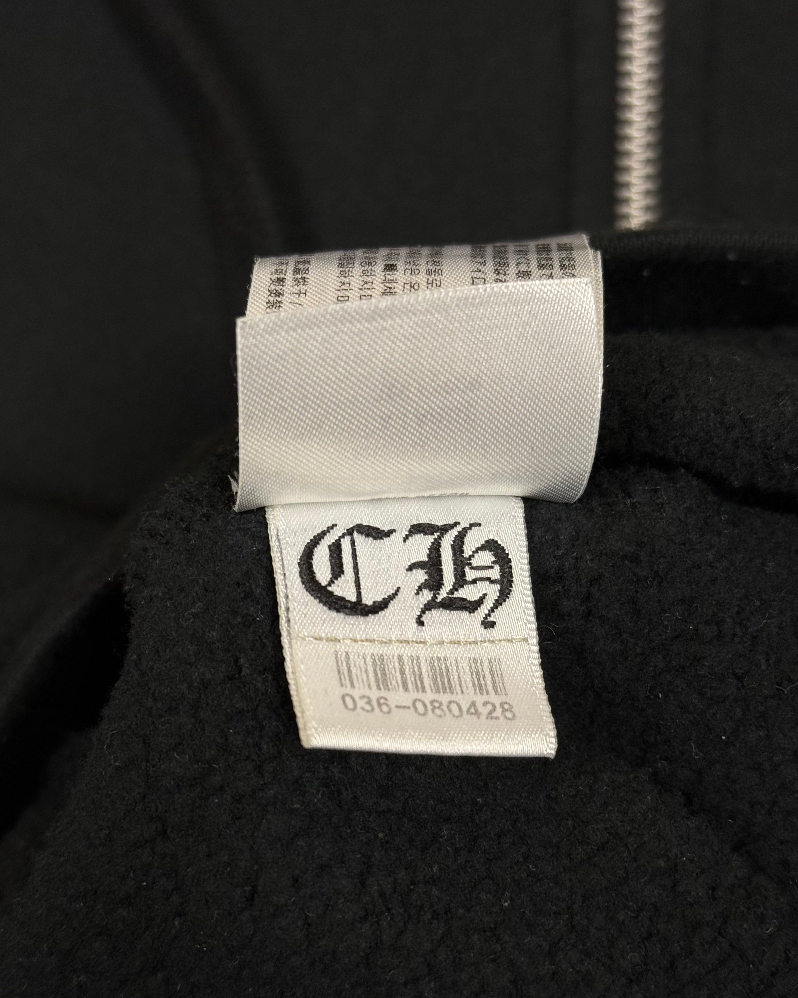 Chrome Hearts Malibu Exclusive Black Horseshoe Zip Up Hoodie