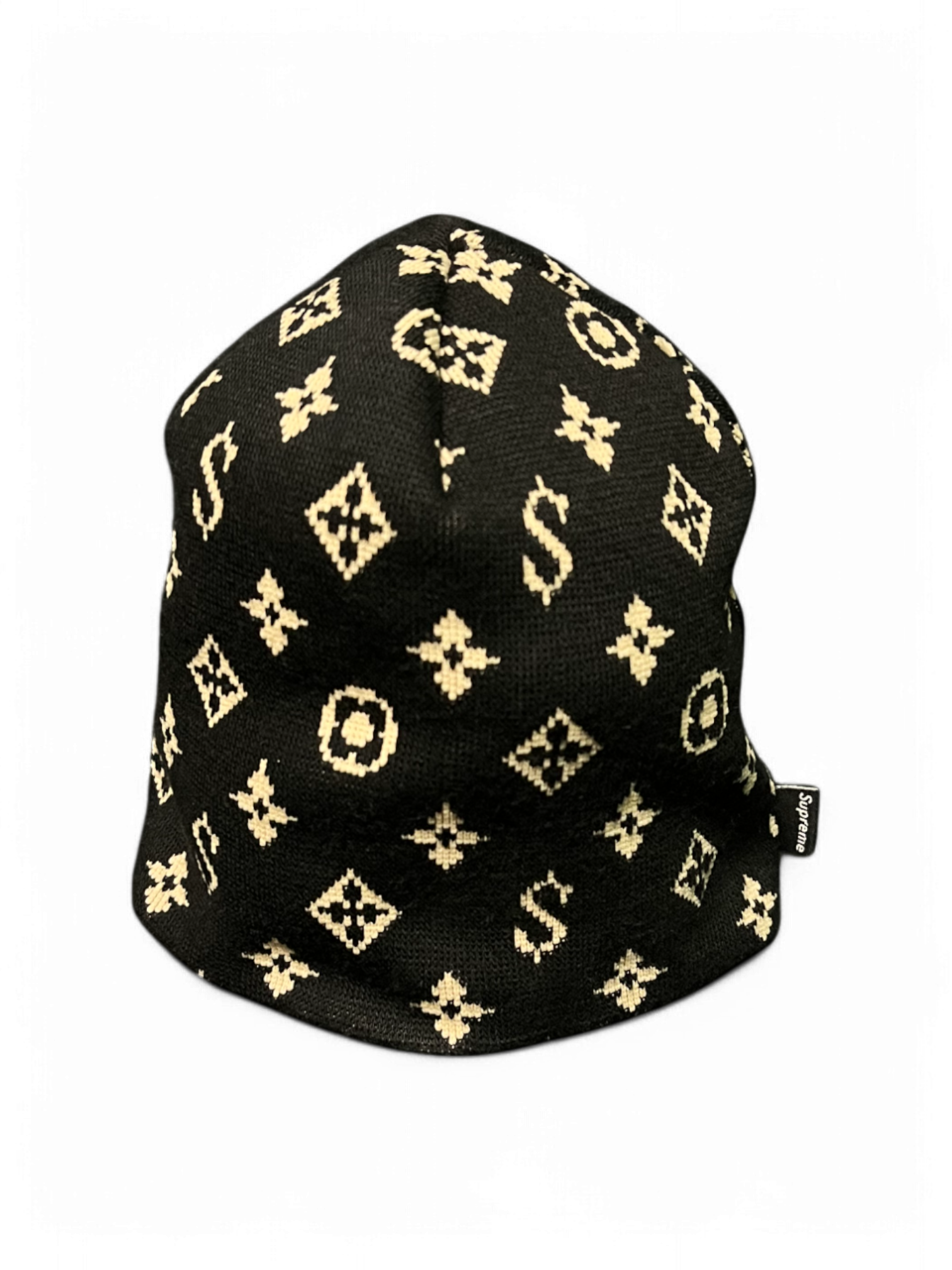 2000 Supreme LV Monogram Black Beanie