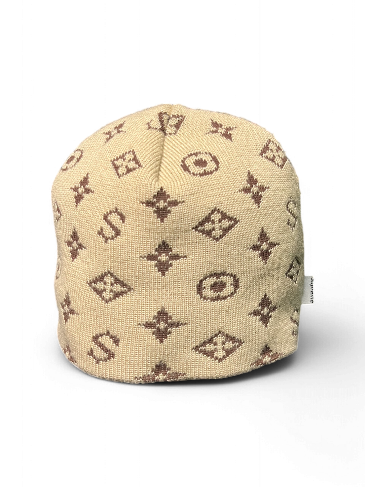 2000 Supreme LV Monogram Tan Beanie
