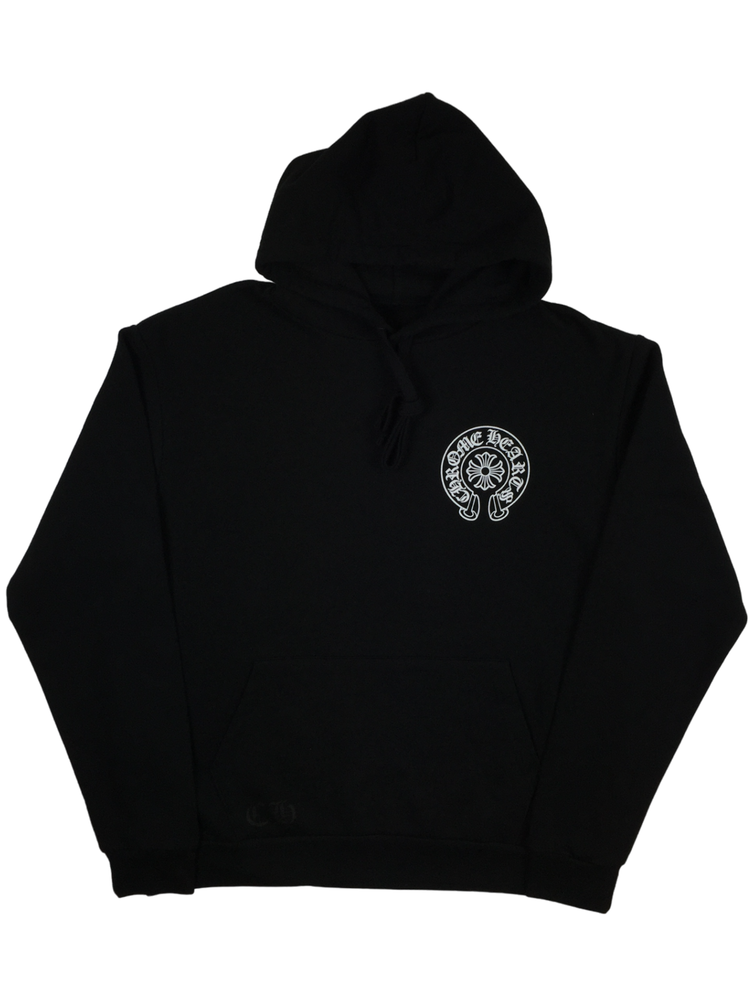 Chrome Hearts Black Miami Horseshoe Logo Hoodie