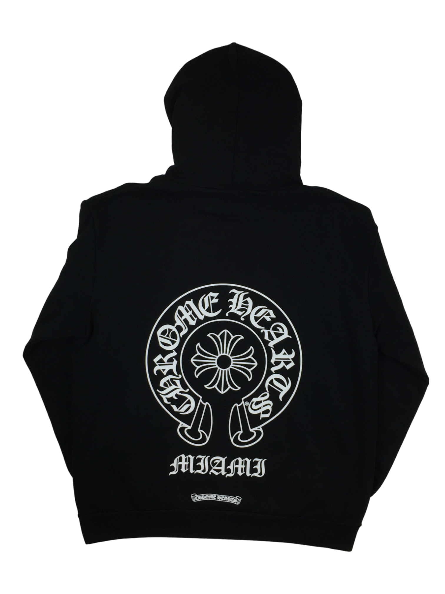 Chrome Hearts Black Miami Horseshoe Logo Hoodie