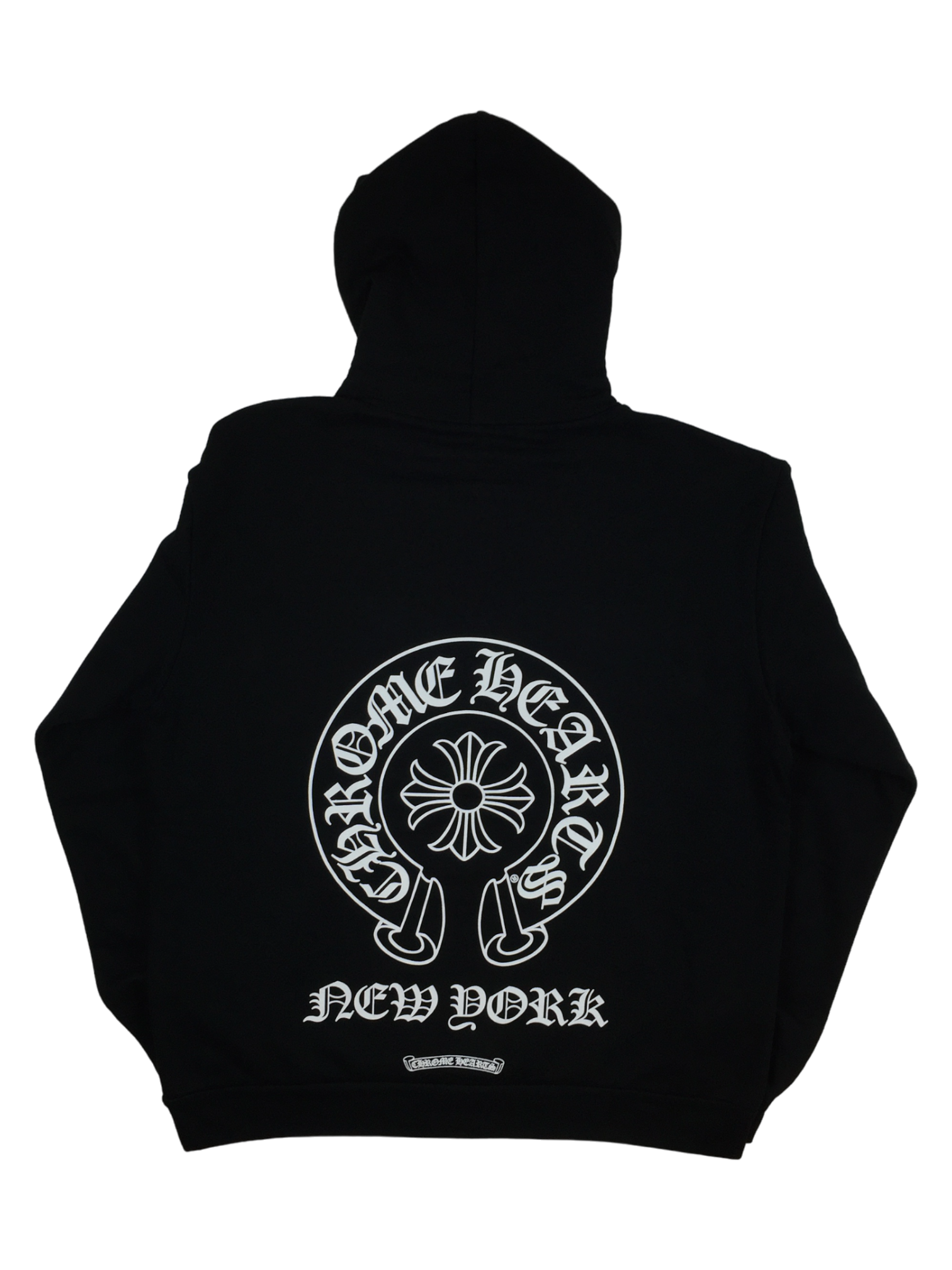 Chrome Hearts Black New York Horseshoe Logo Hoodie