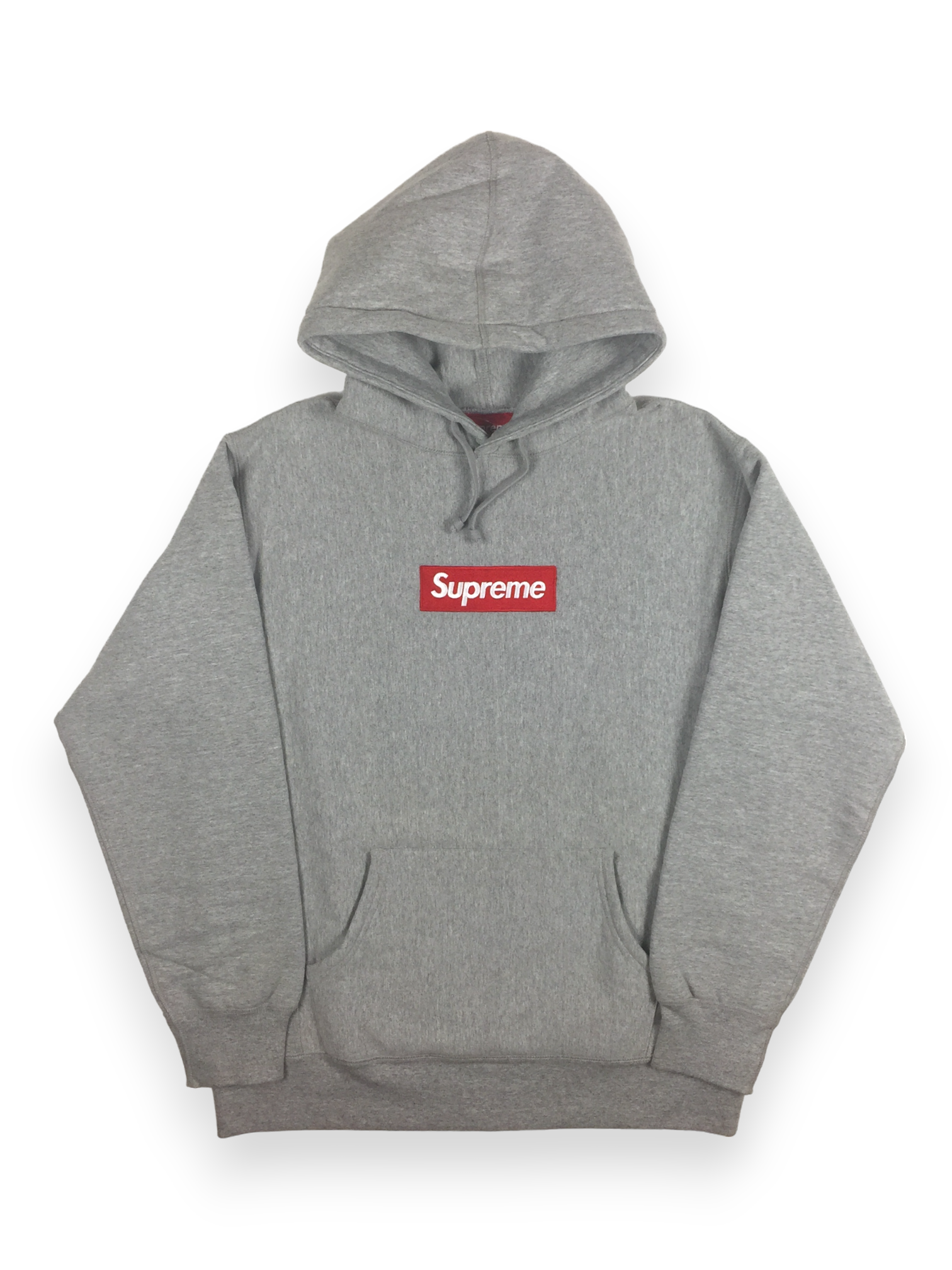 2010 Supreme Grey Box Logo Hoodie