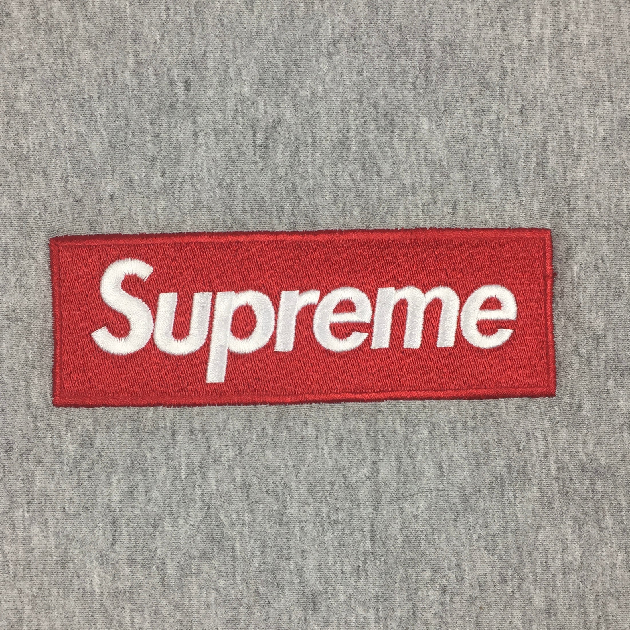2010 Supreme Grey Box Logo Hoodie