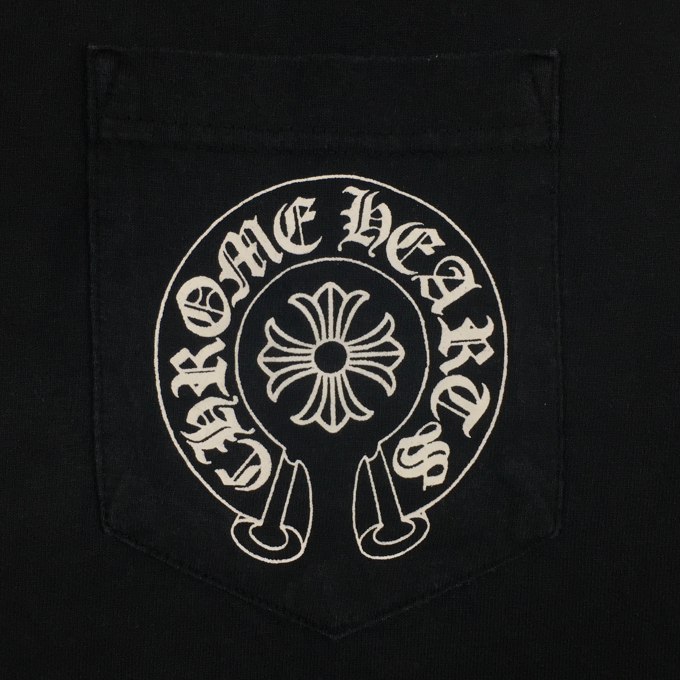 Chrome Hearts Black Horseshoe Logo Longsleeve