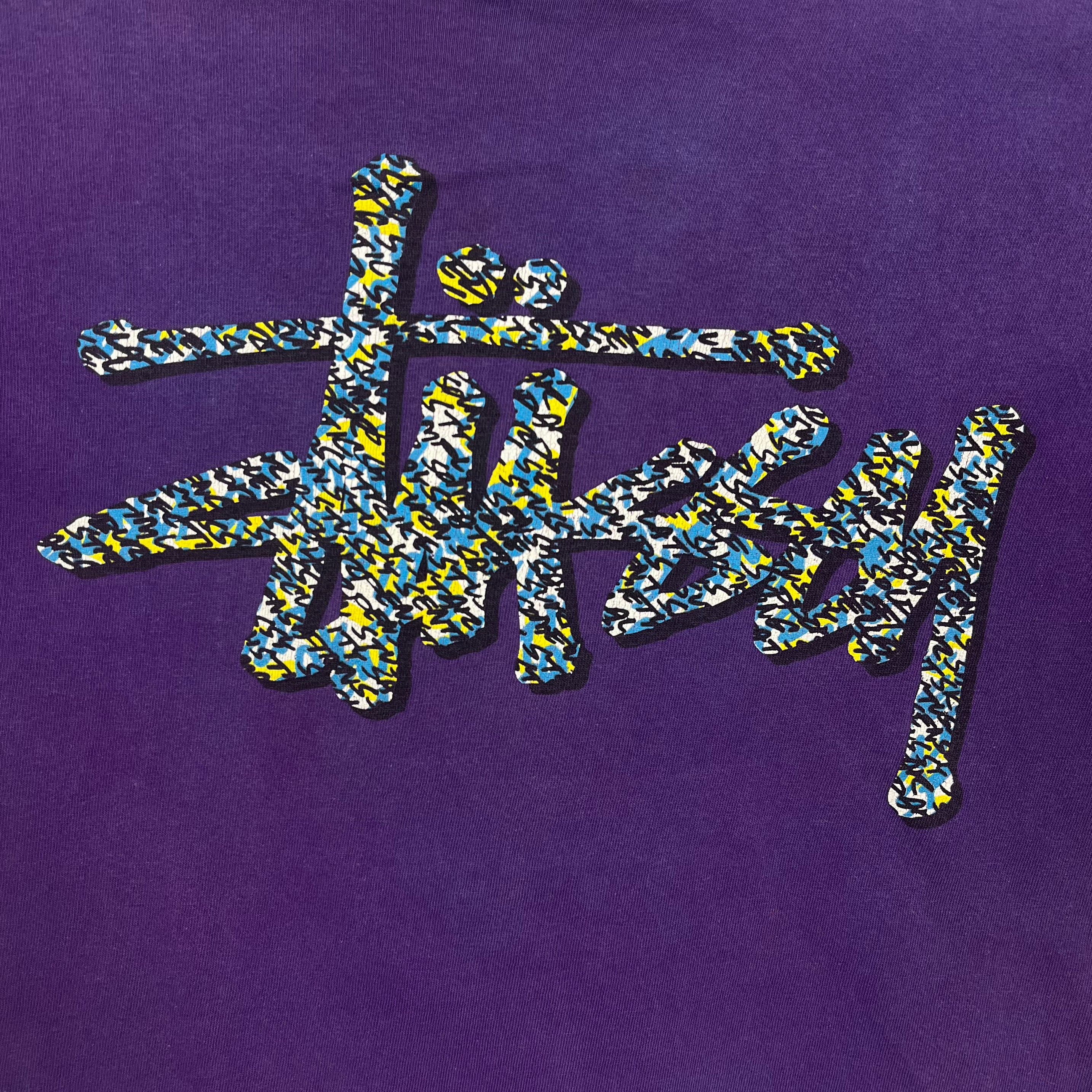 Stussy Vintage Purple Logo Tee