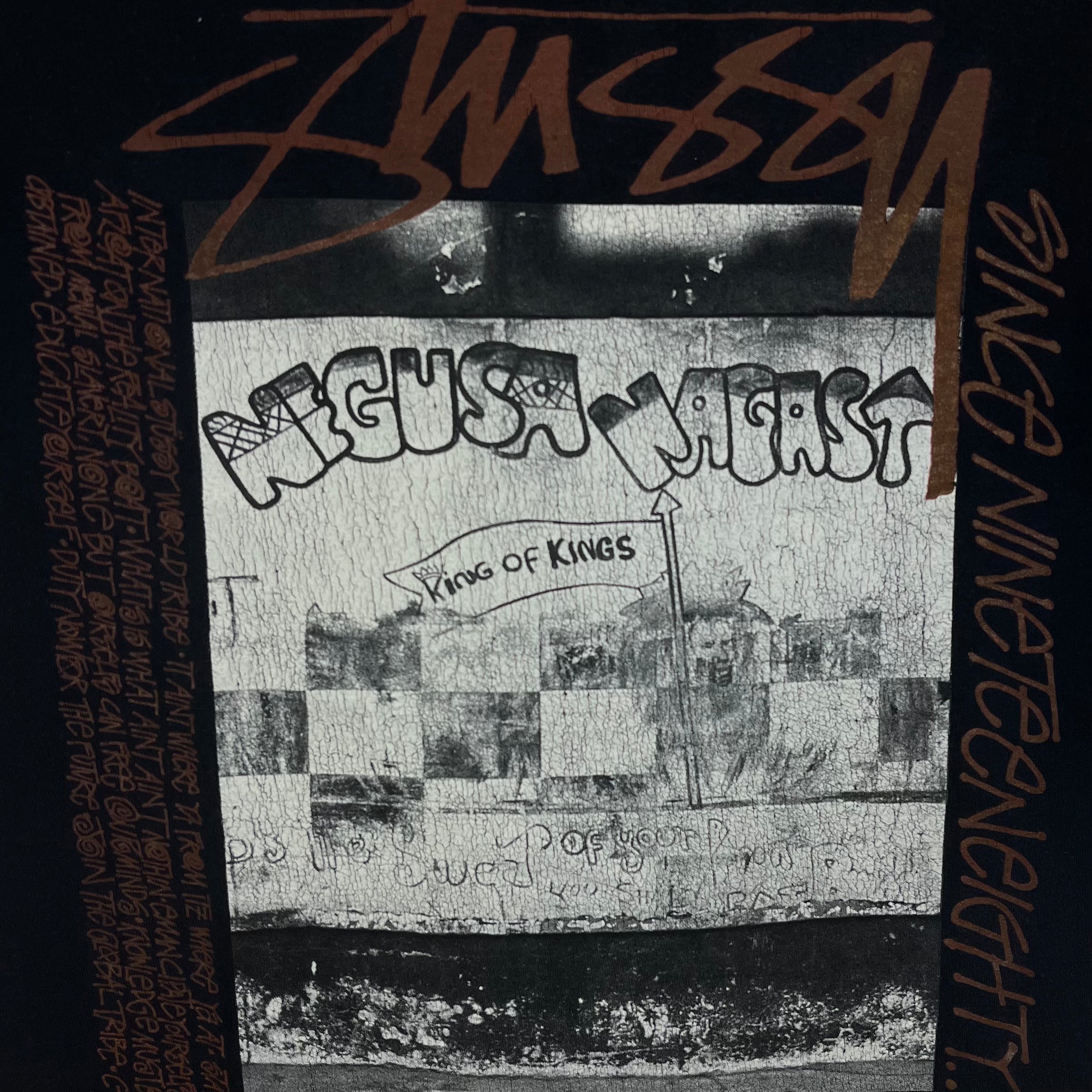 Stussy Vintage Black Negusta Nagast Tee