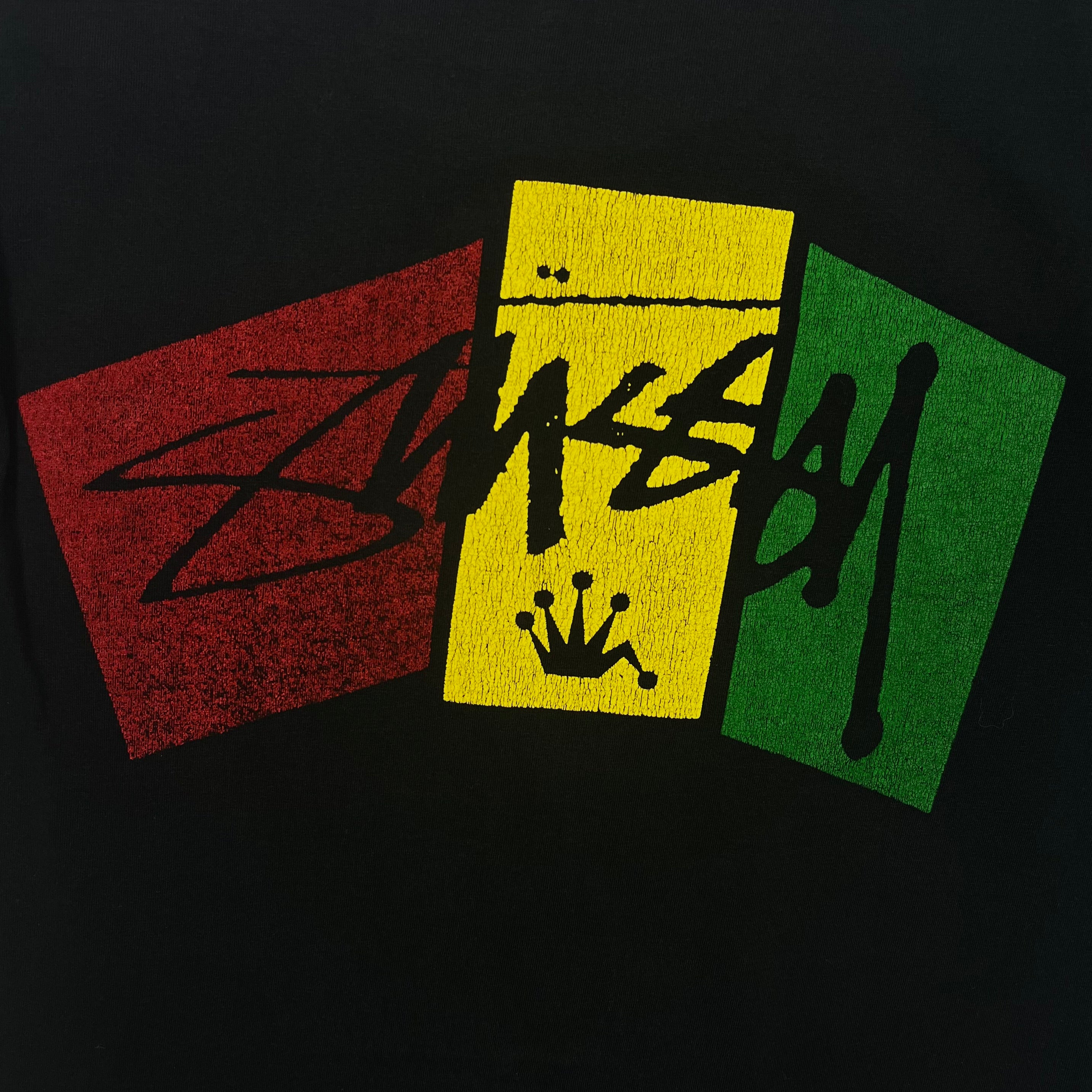 Stussy Vintage Black Rastafari Tee
