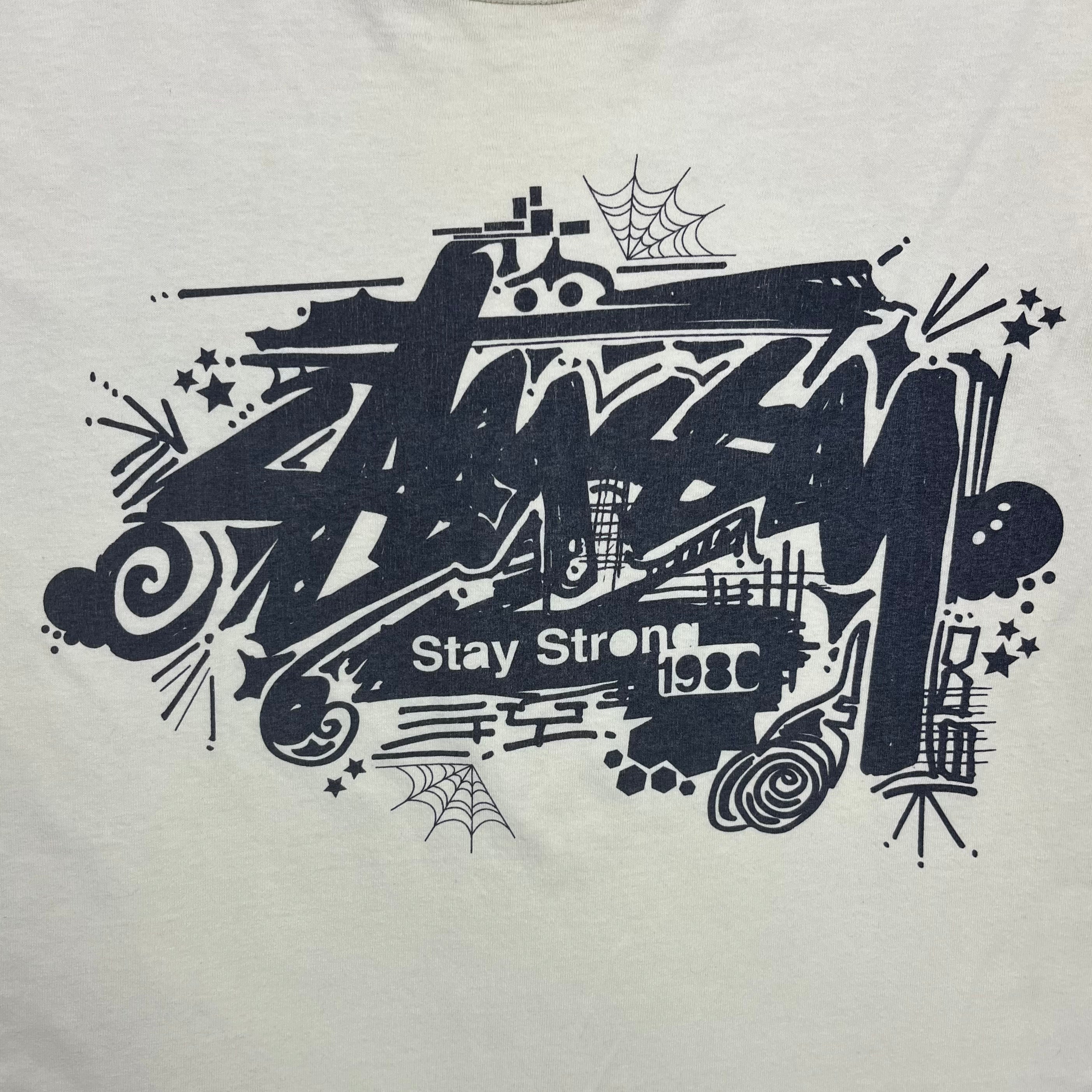 Stussy Vintage Cream Stay Strong Tee