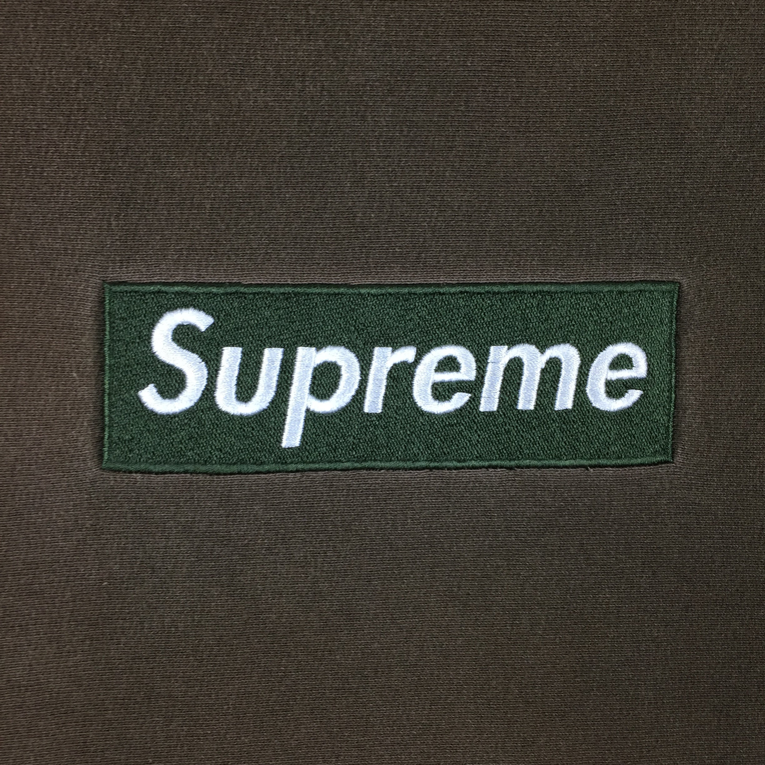 1999 Supreme Forest Green Box Logo Crewneck