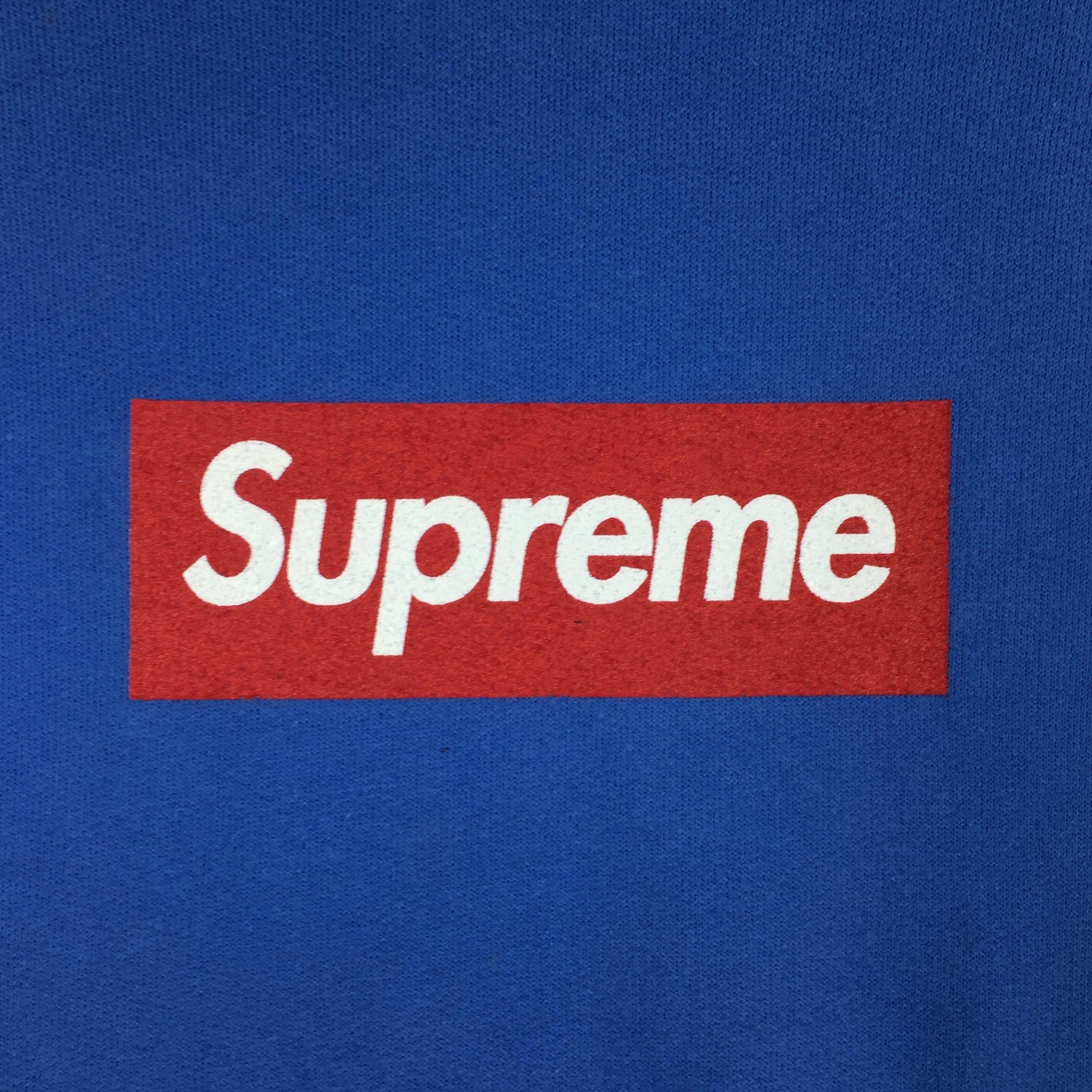 2006 Supreme Screenprint Blue Box Logo Hoodie