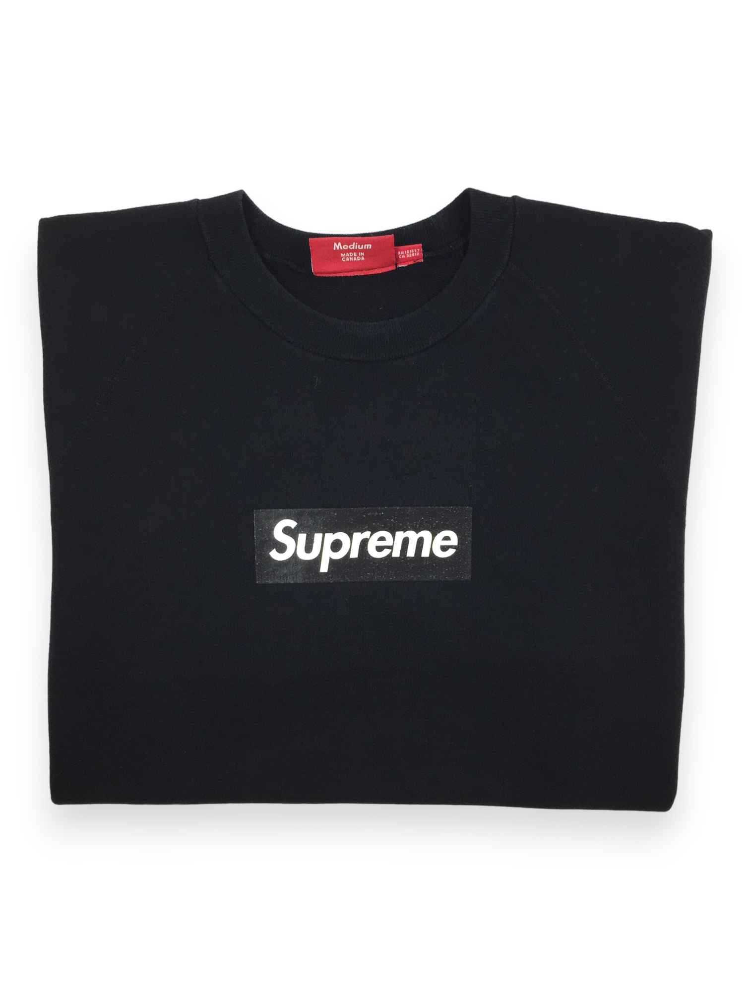 2007 Supreme Screenprint Black Box Logo Crewneck