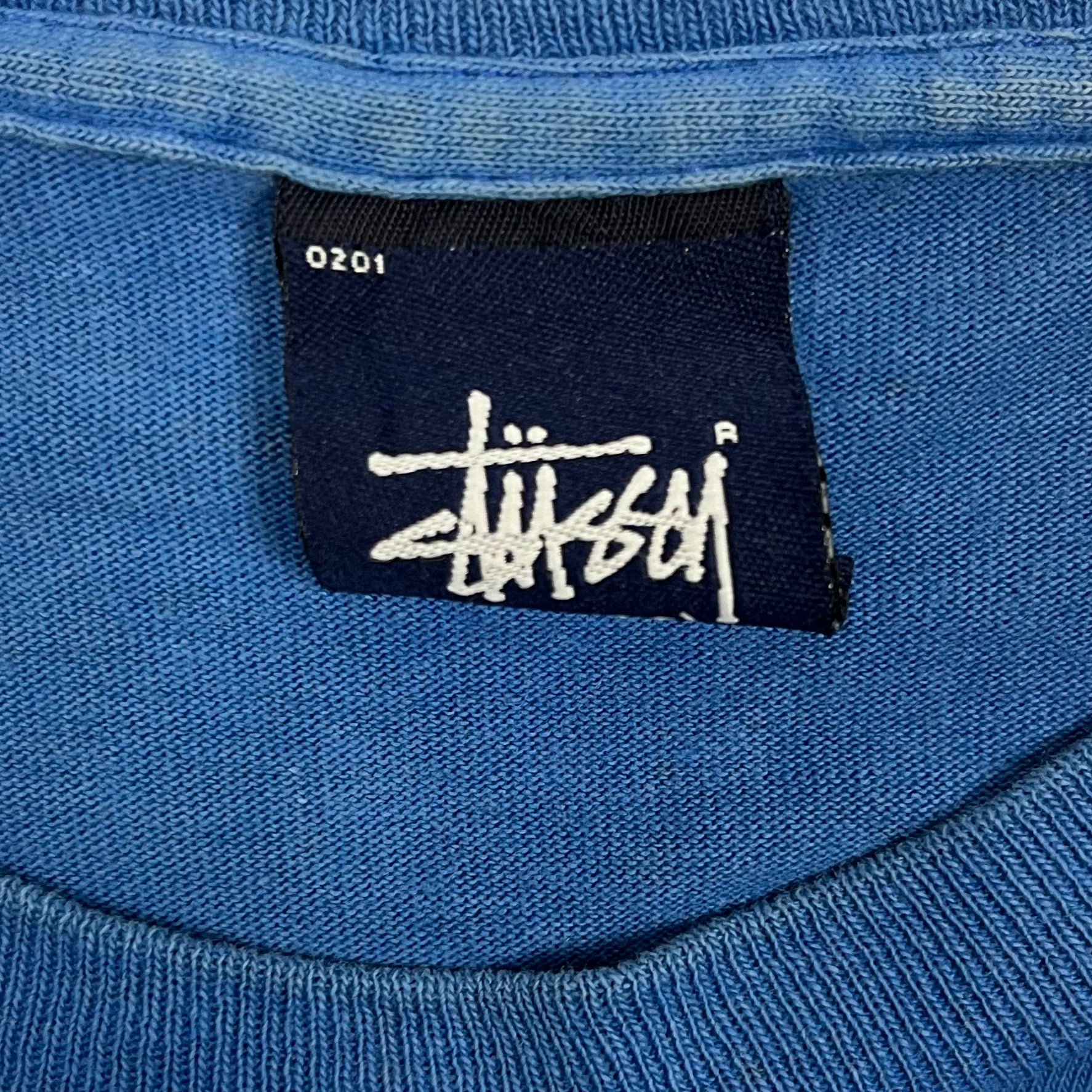 Stussy Vintage Blue Skull Logo Tee