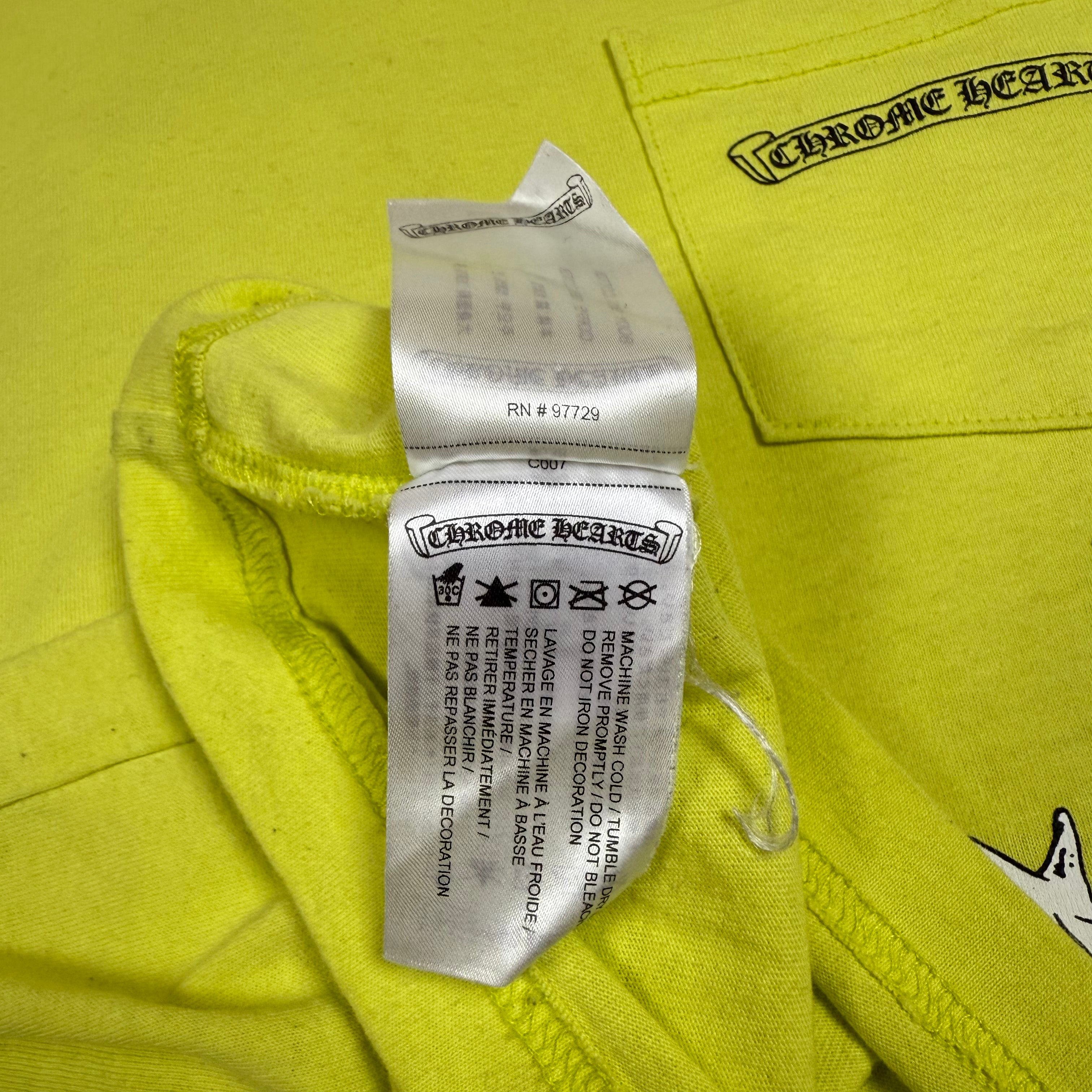 Chrome Hearts Matty Boy Lime Green Link Longsleeve