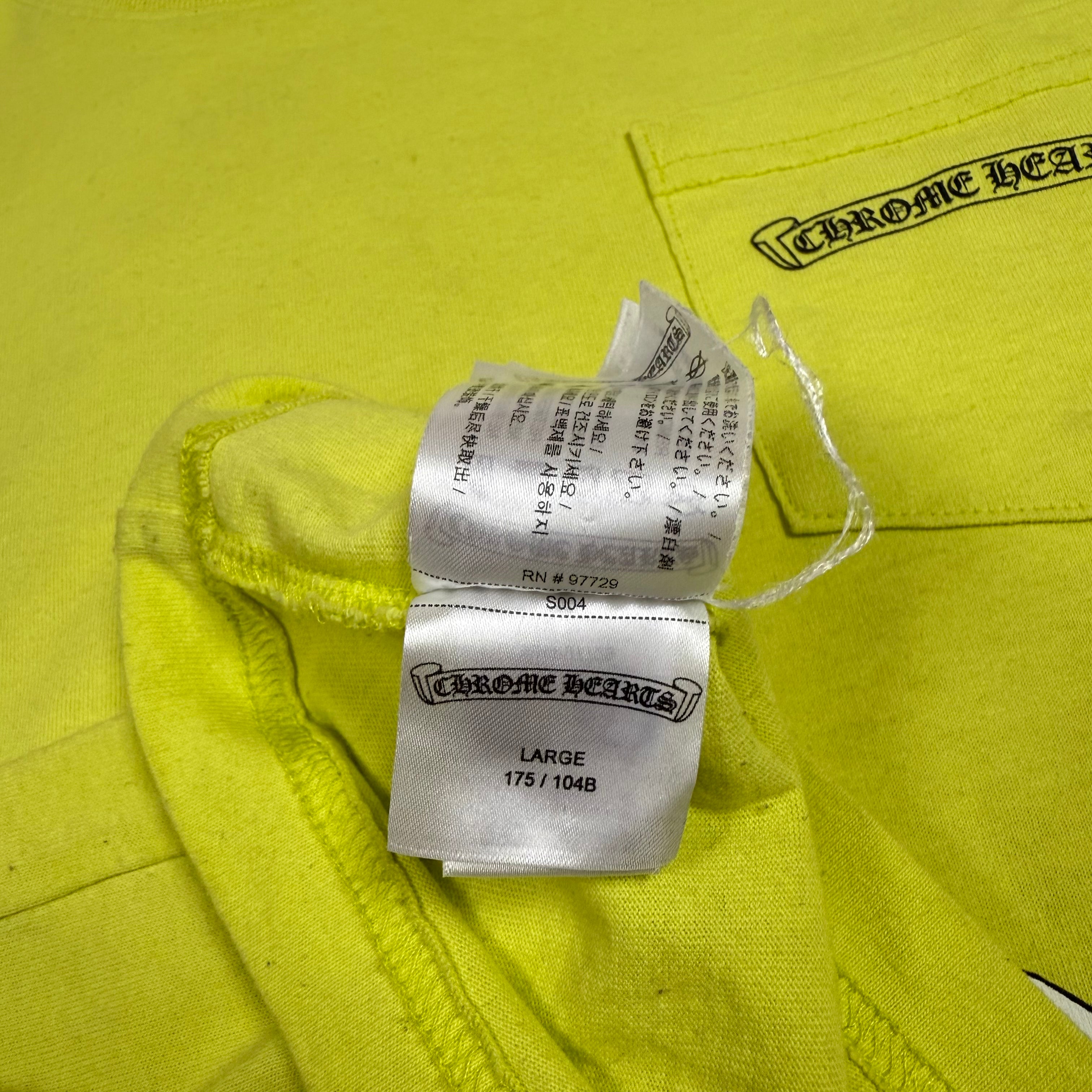 Chrome Hearts Matty Boy Lime Green Link Longsleeve