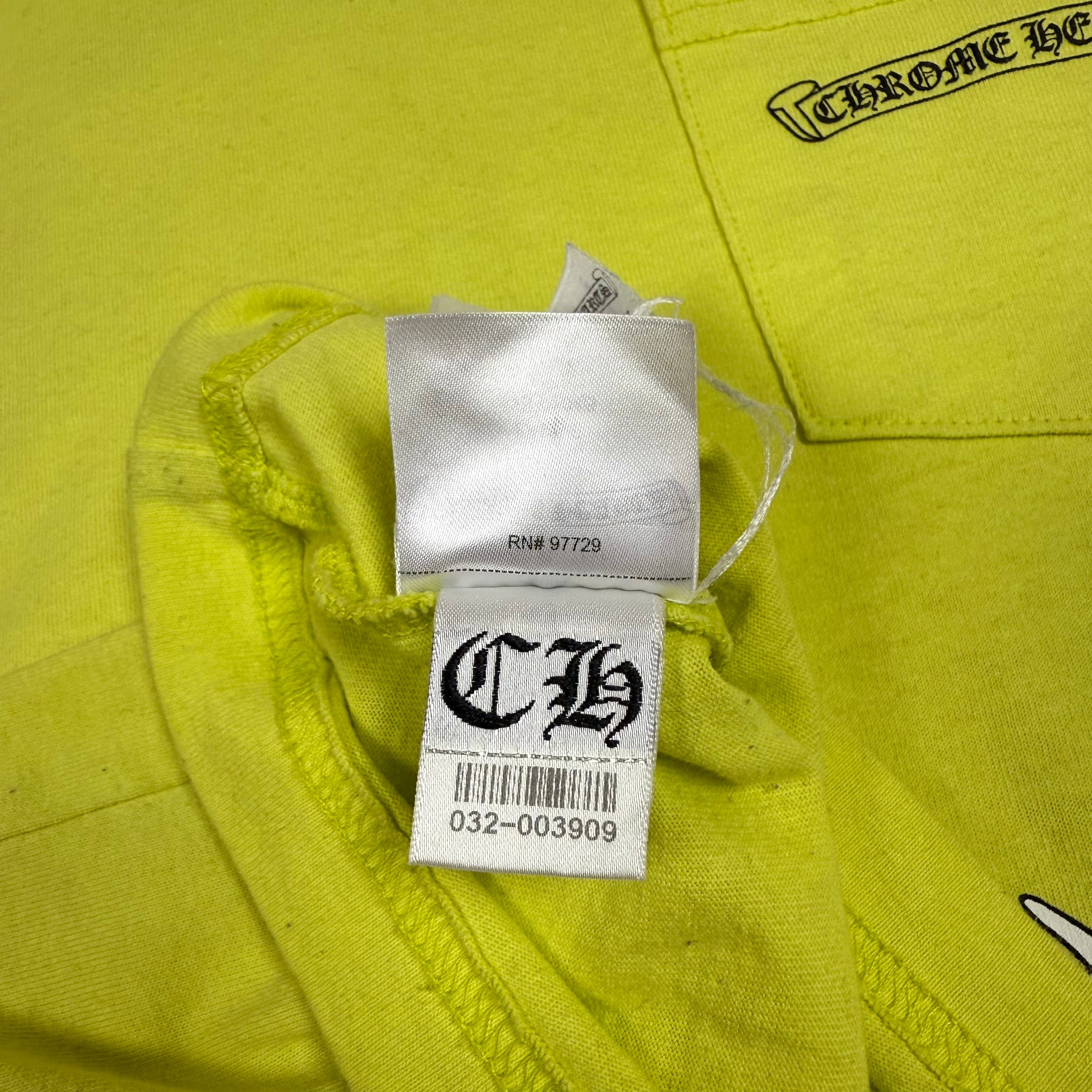 Chrome Hearts Matty Boy Lime Green Link Longsleeve