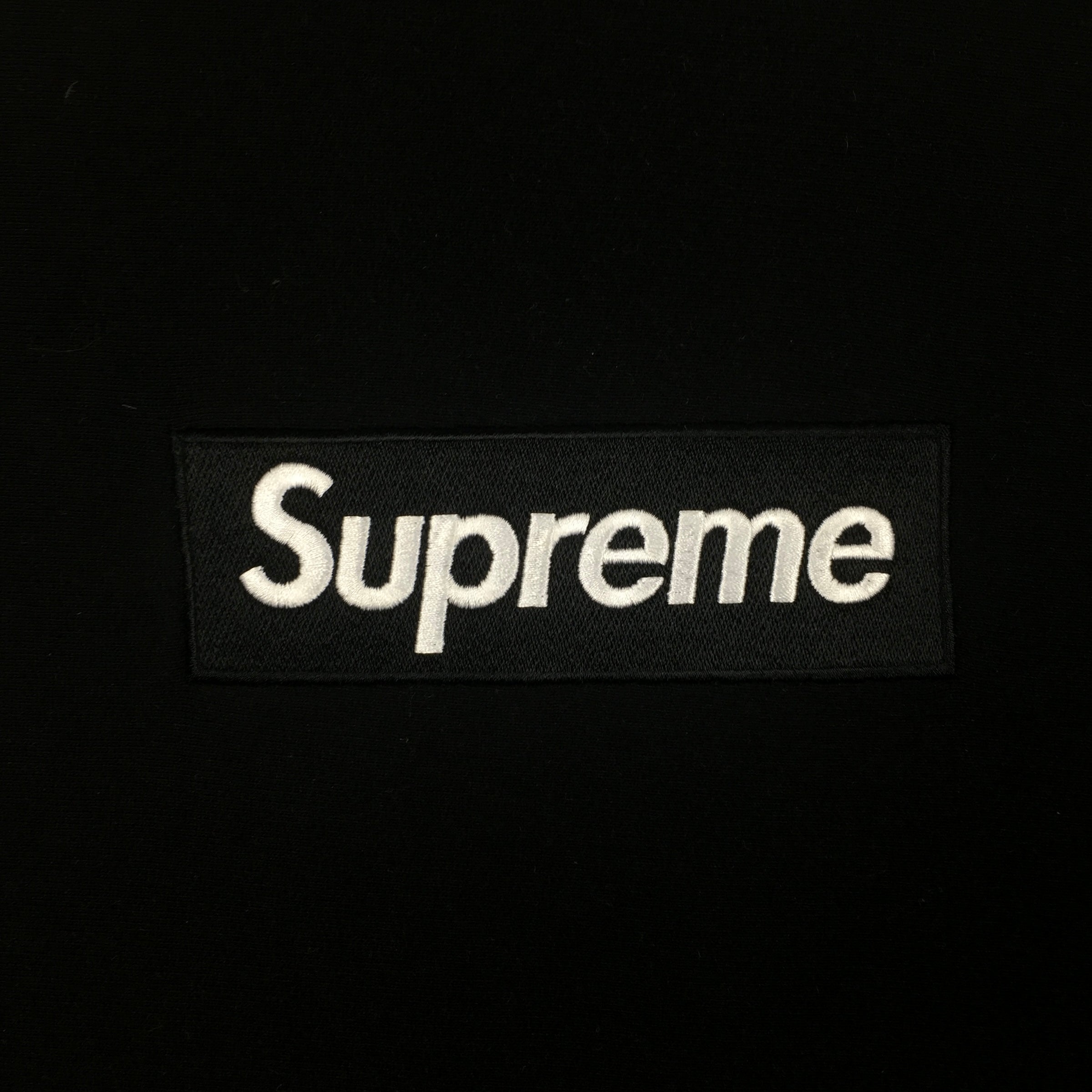 2018 Supreme Black Box Logo Crewneck