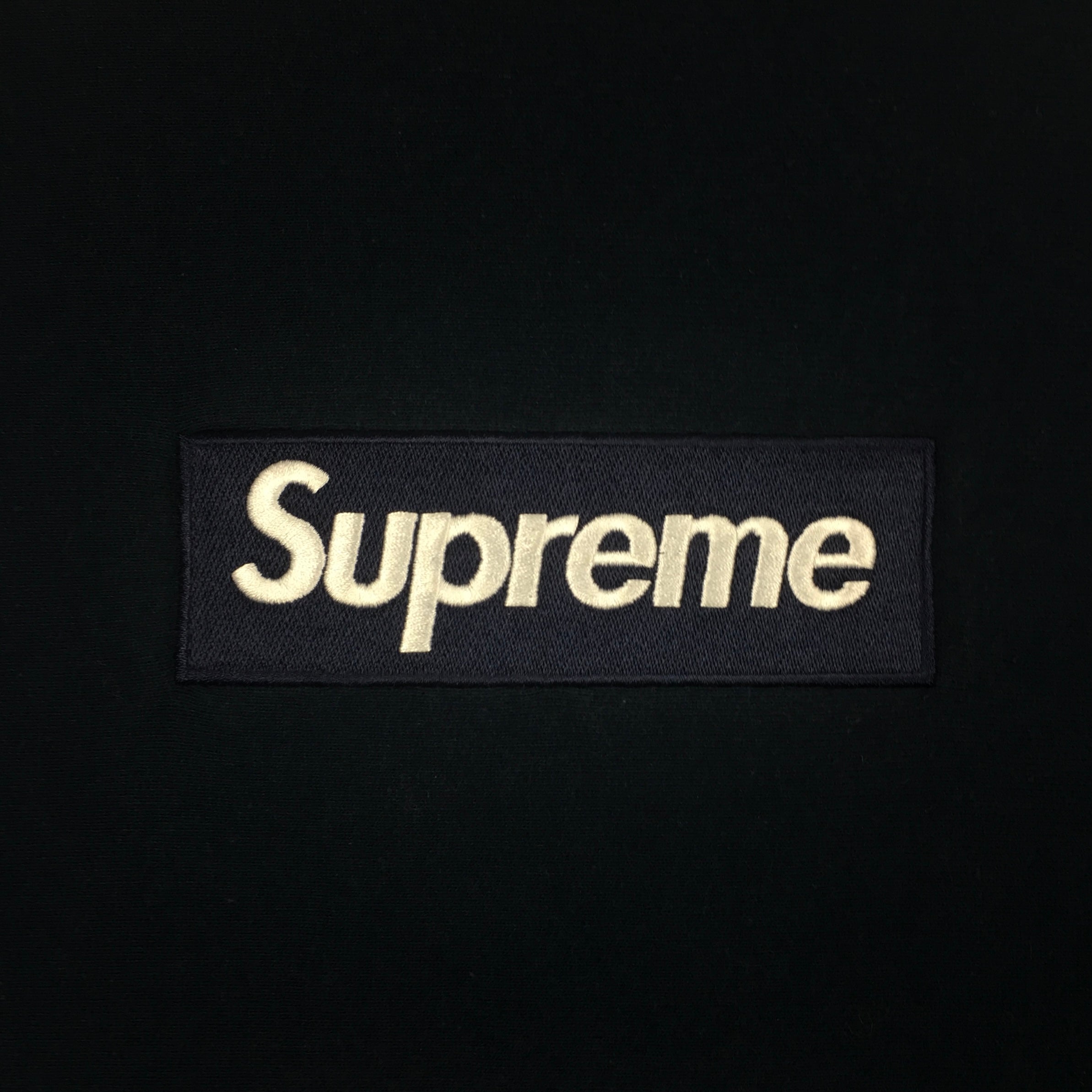 2018 Supreme Navy Box Logo Crewneck