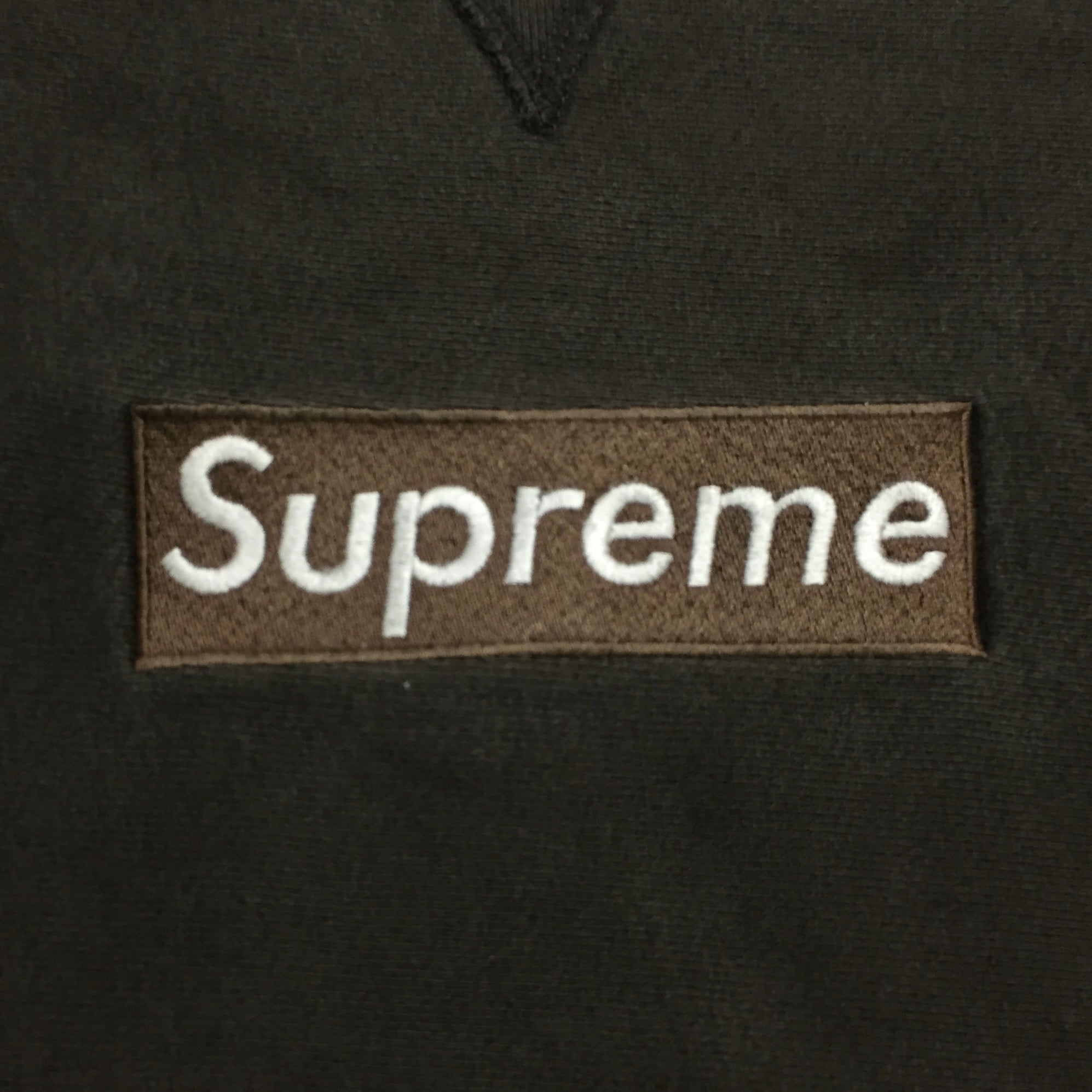 1997 Supreme Brown Box Logo Crewneck