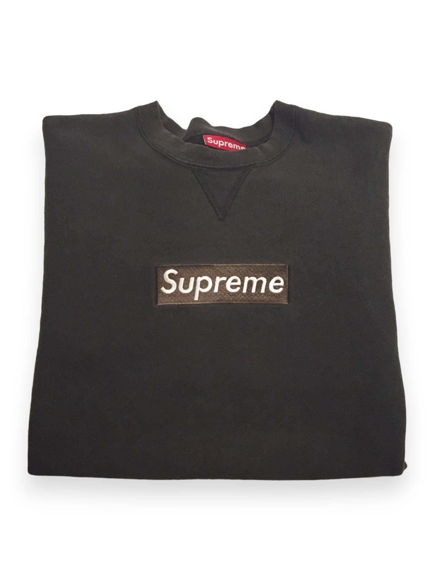 1997 Supreme Brown Box Logo Crewneck