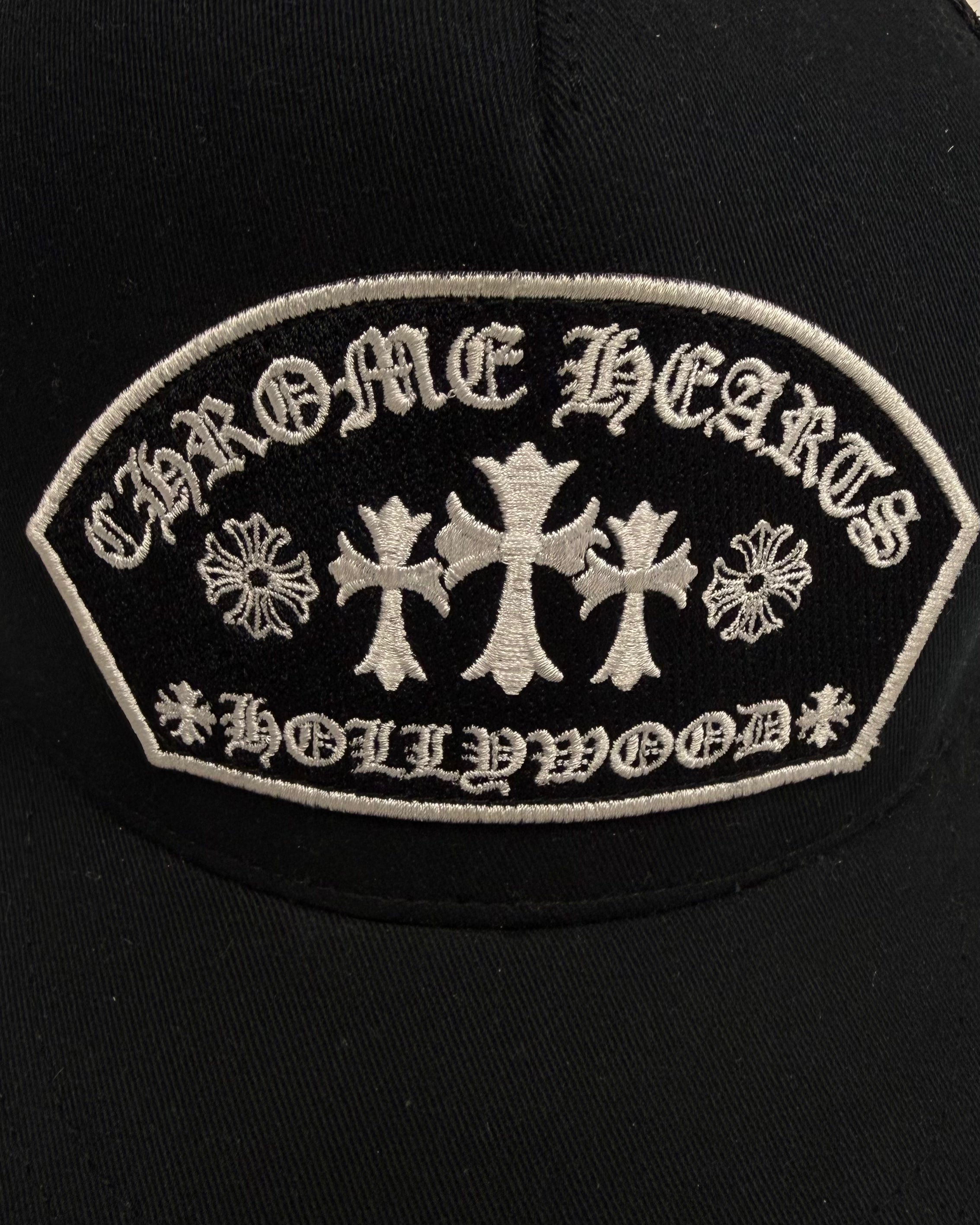 Chrome Hearts Black Triple Cross Cap