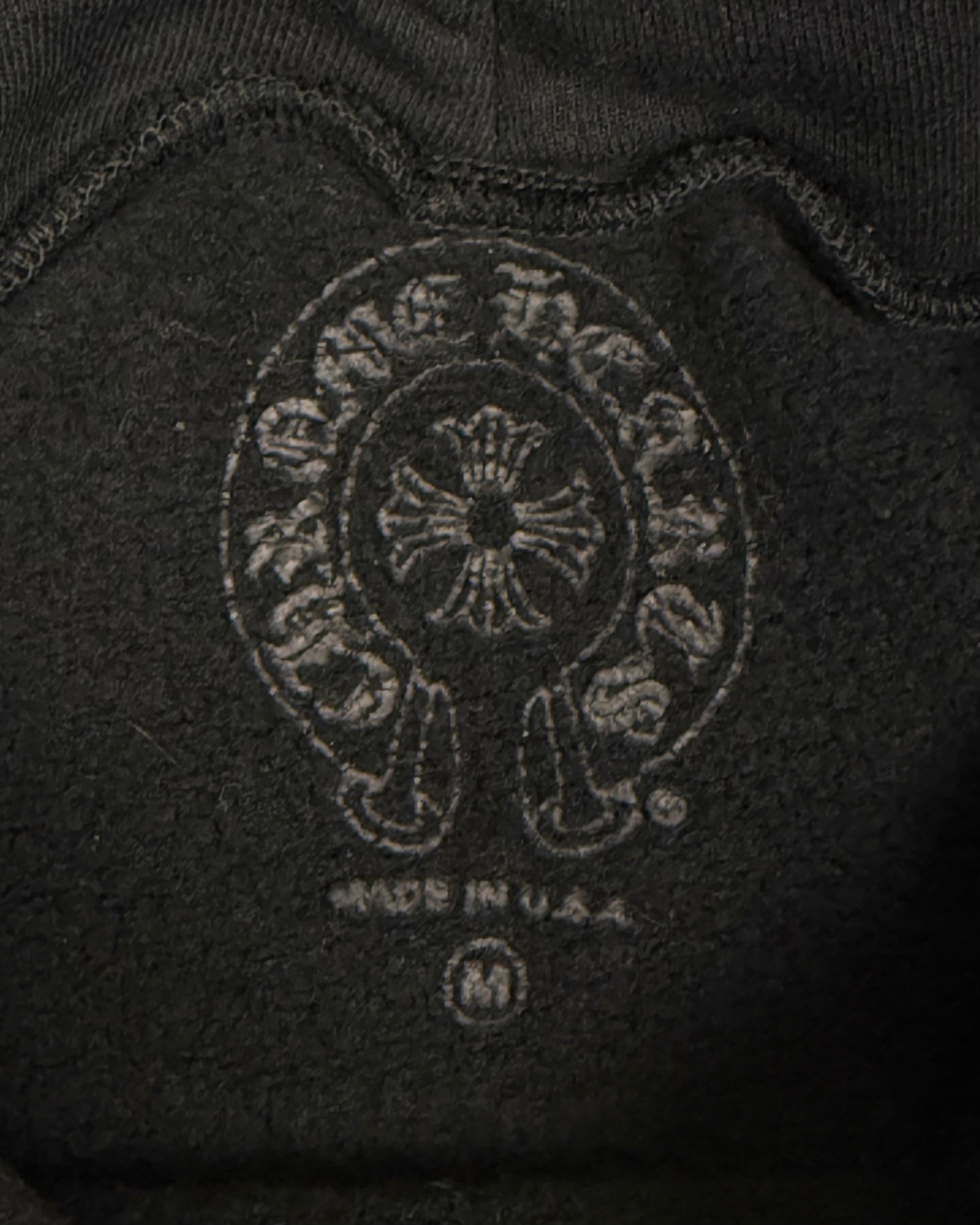 Chrome Hearts Black USA Flag Zip Up Hoodie