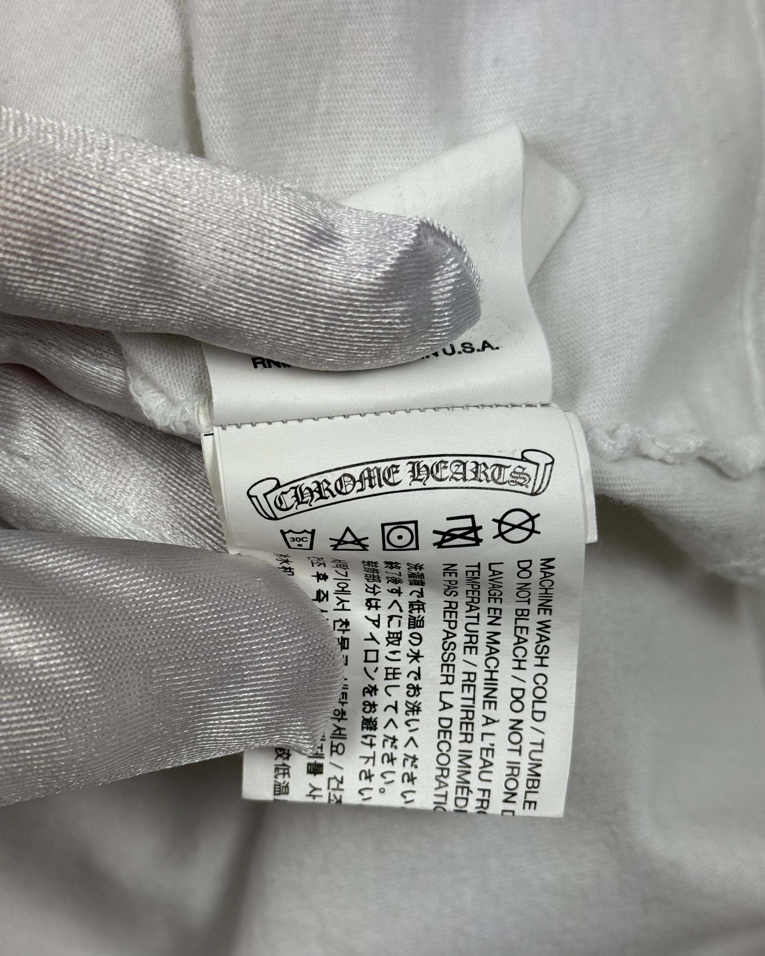Chrome Hearts Miami Exclusive White Blue Longsleeve