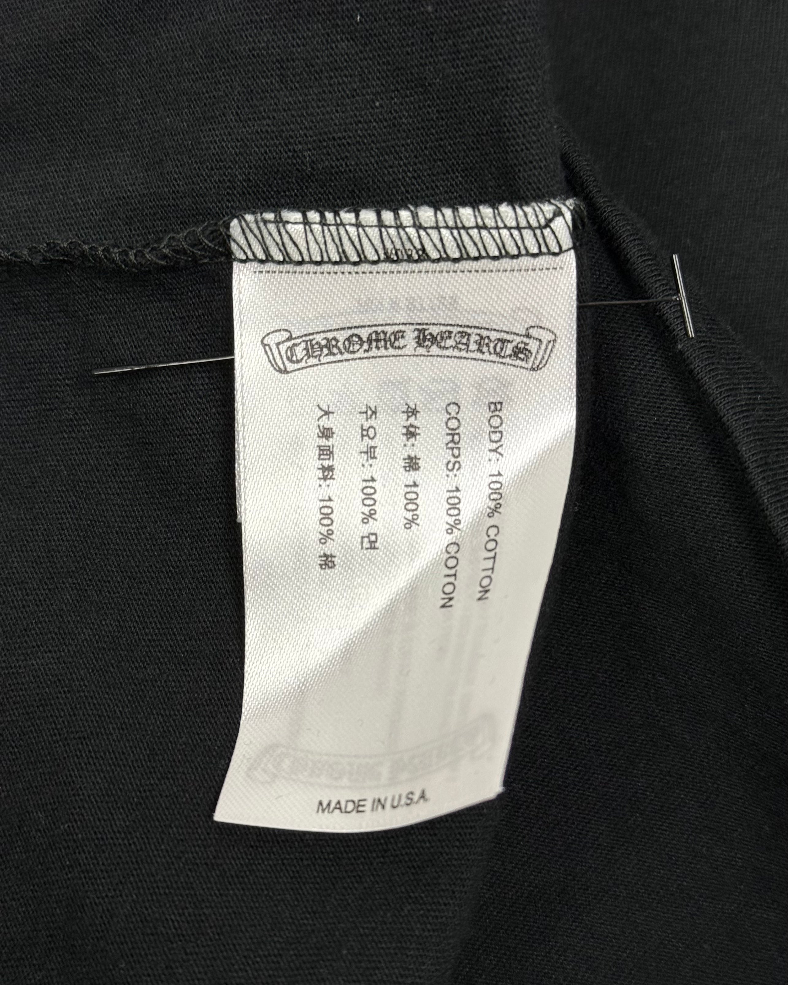 Chrome Hearts Miami Exclusive Black Horseshoe Longsleeve
