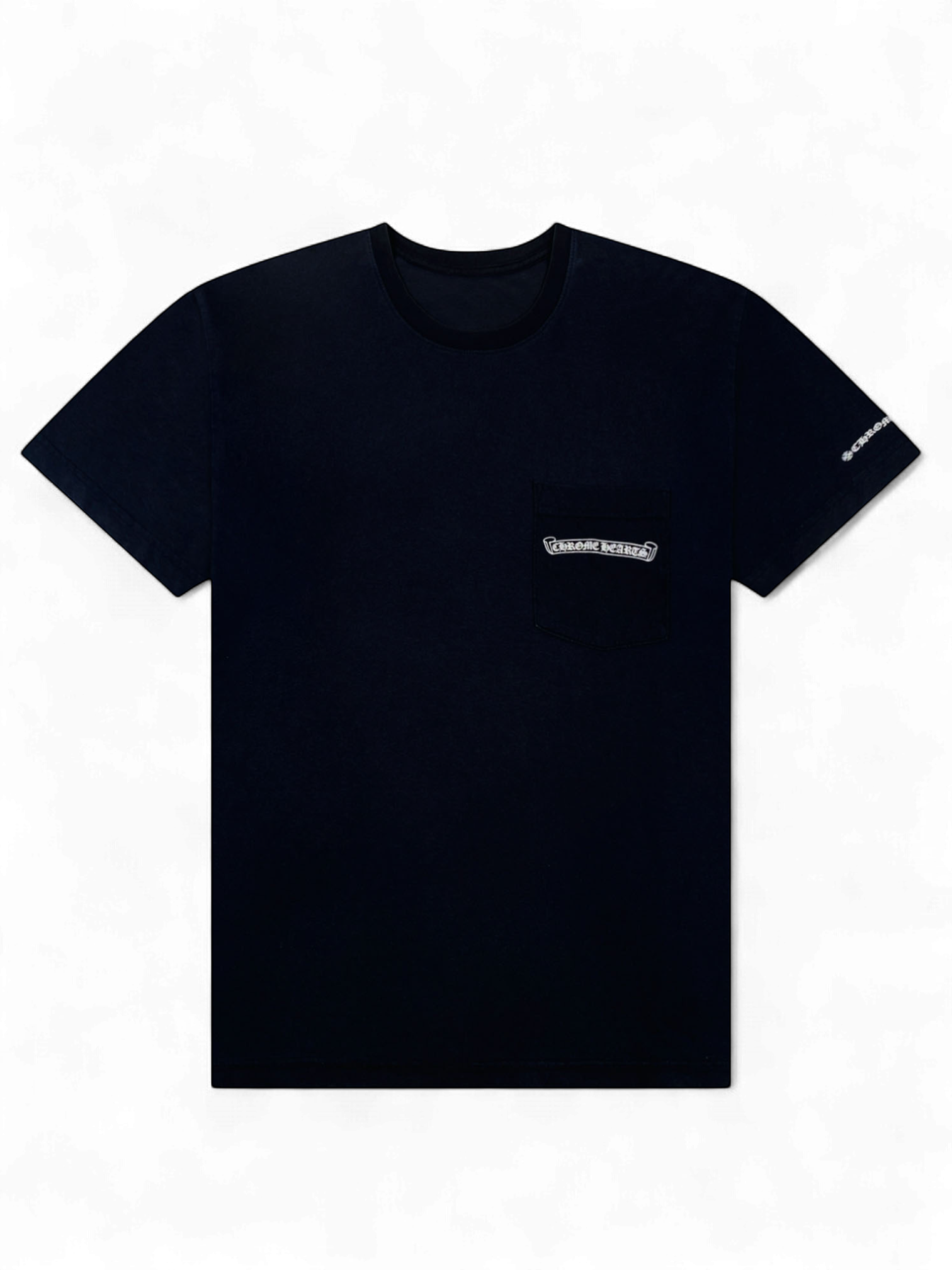 Chrome Hearts Black Scroll Logo Tee