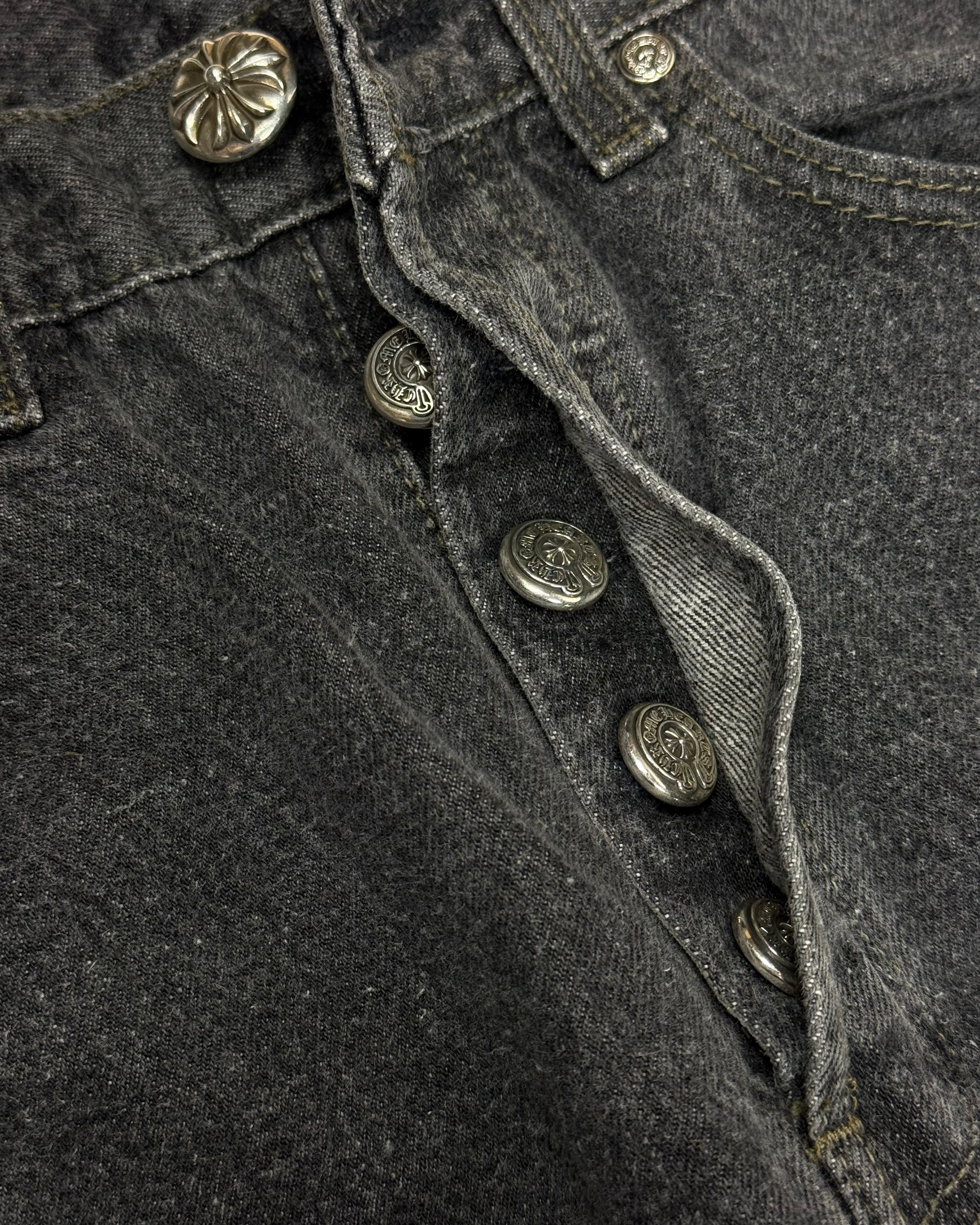 Chrome Hearts Black Cross Patch Black Levi’s Denim Jeans