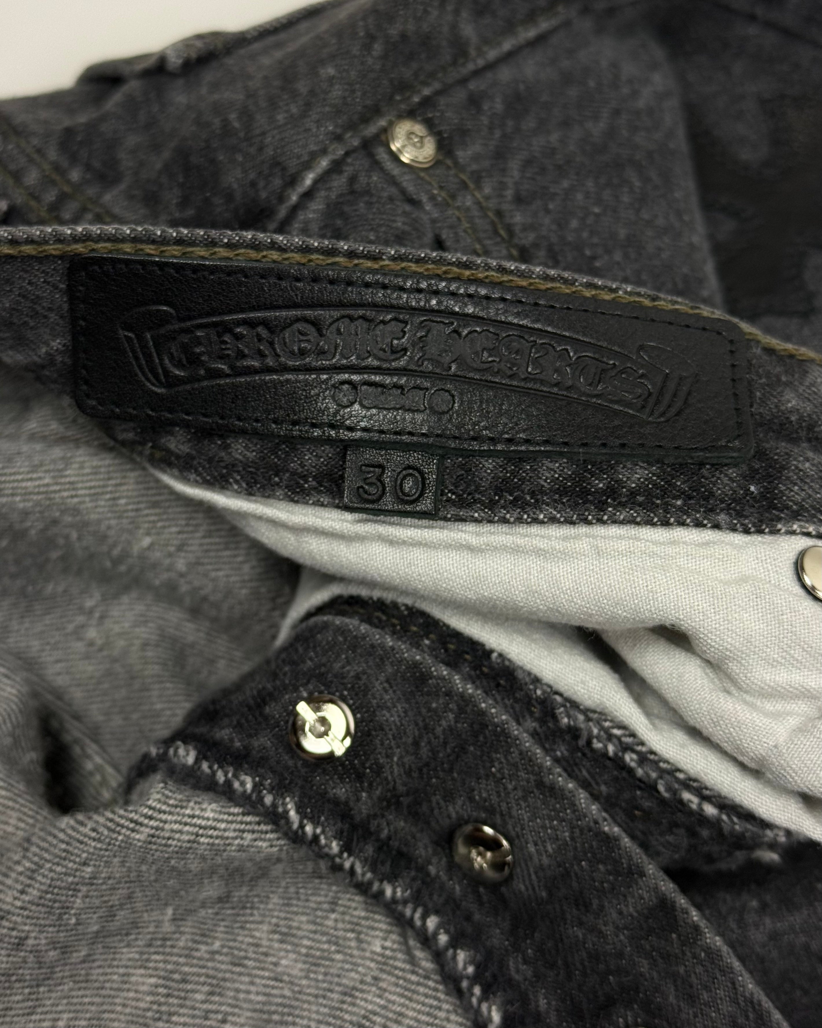 Chrome Hearts Black Cross Patch Black Levi’s Denim Jeans
