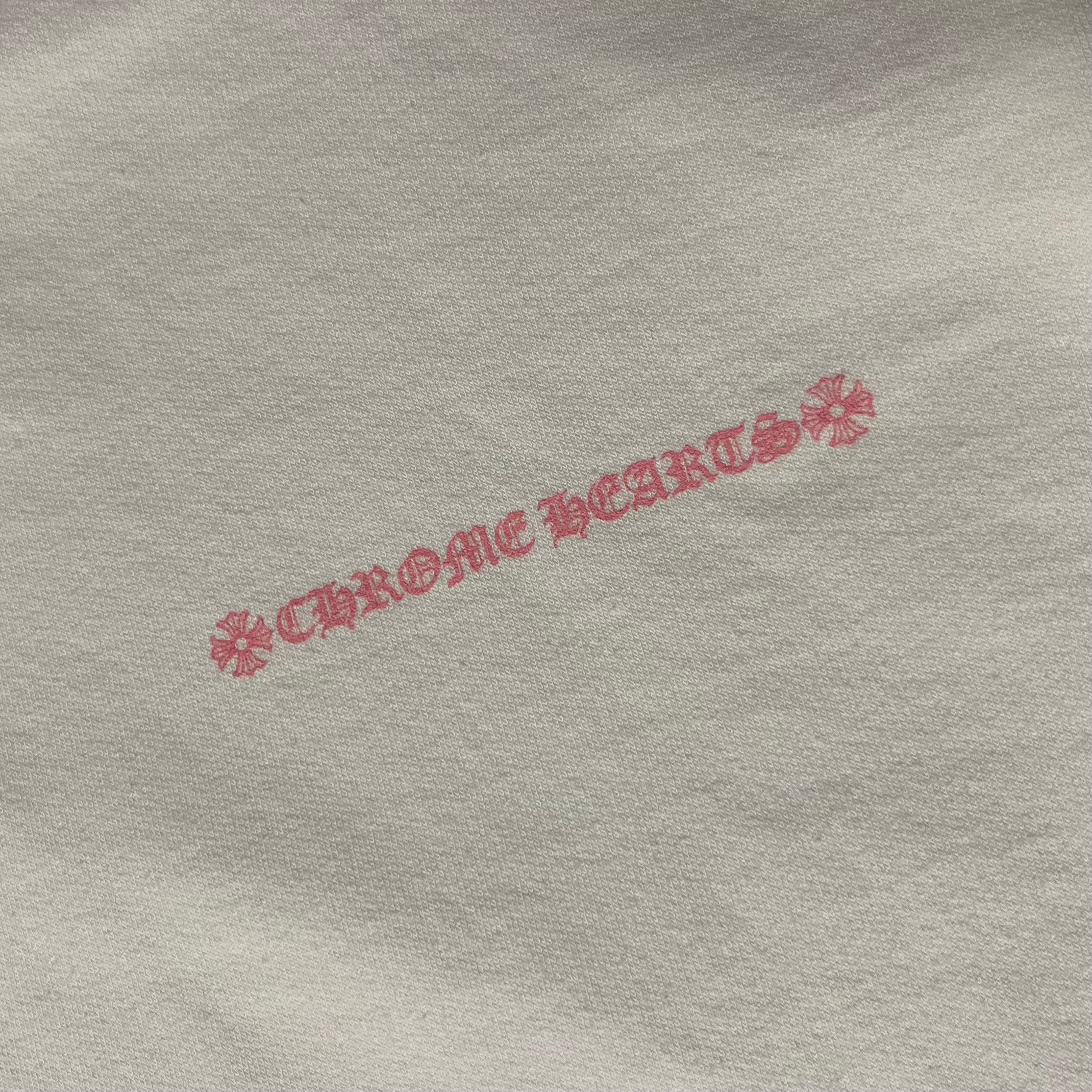Chrome Hearts Laurie Lynn Stark "Love You" White Pink Hoodie