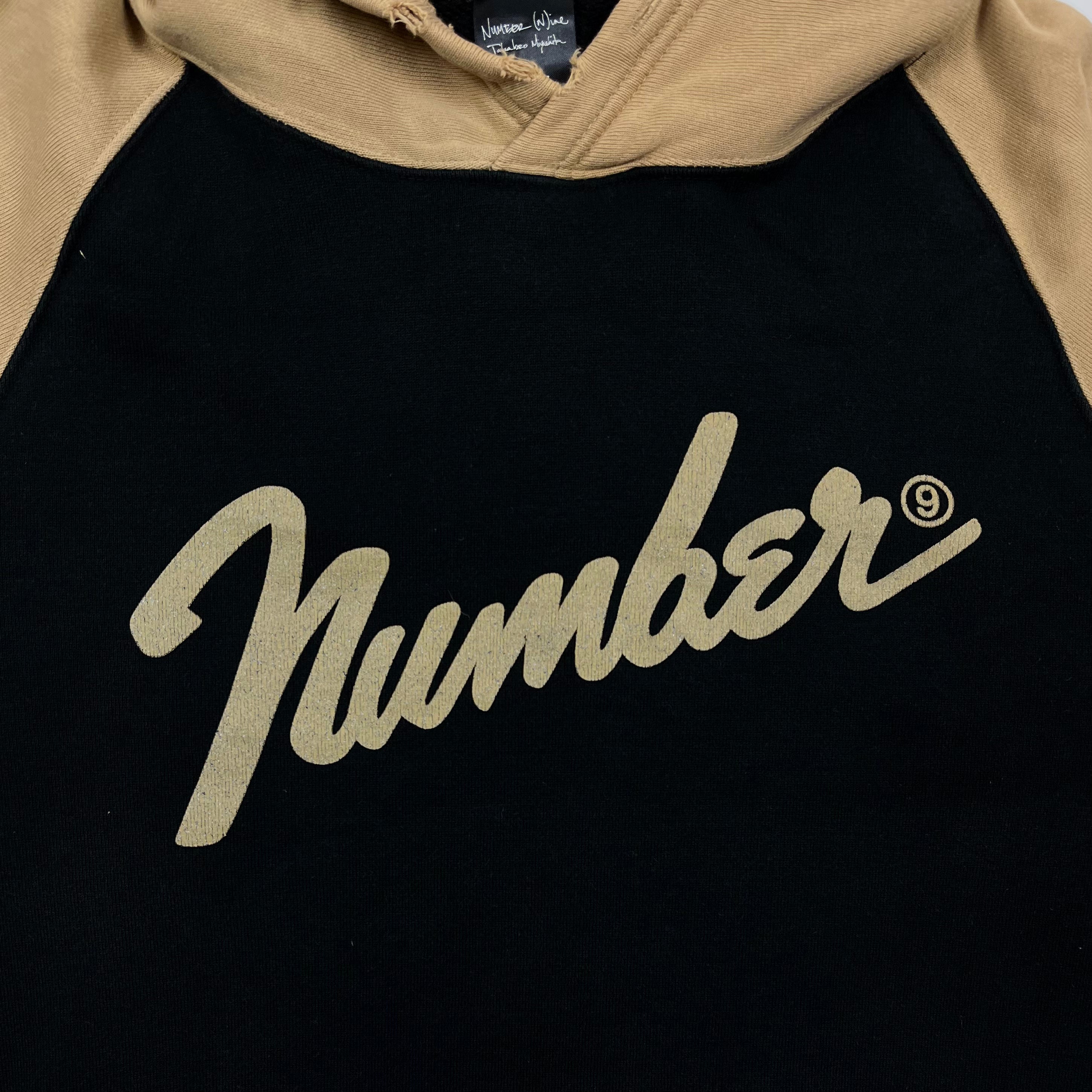 NUMBER (N)INE 2002 Black Gold Copyright Hoodie